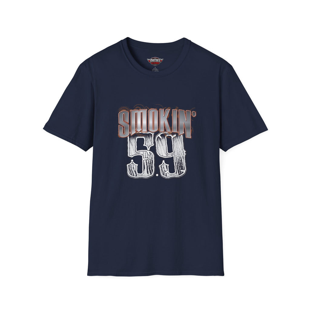 Smokin' 5.9 T-Shirt — Retro Diesel Truck Engine Graphic Tee