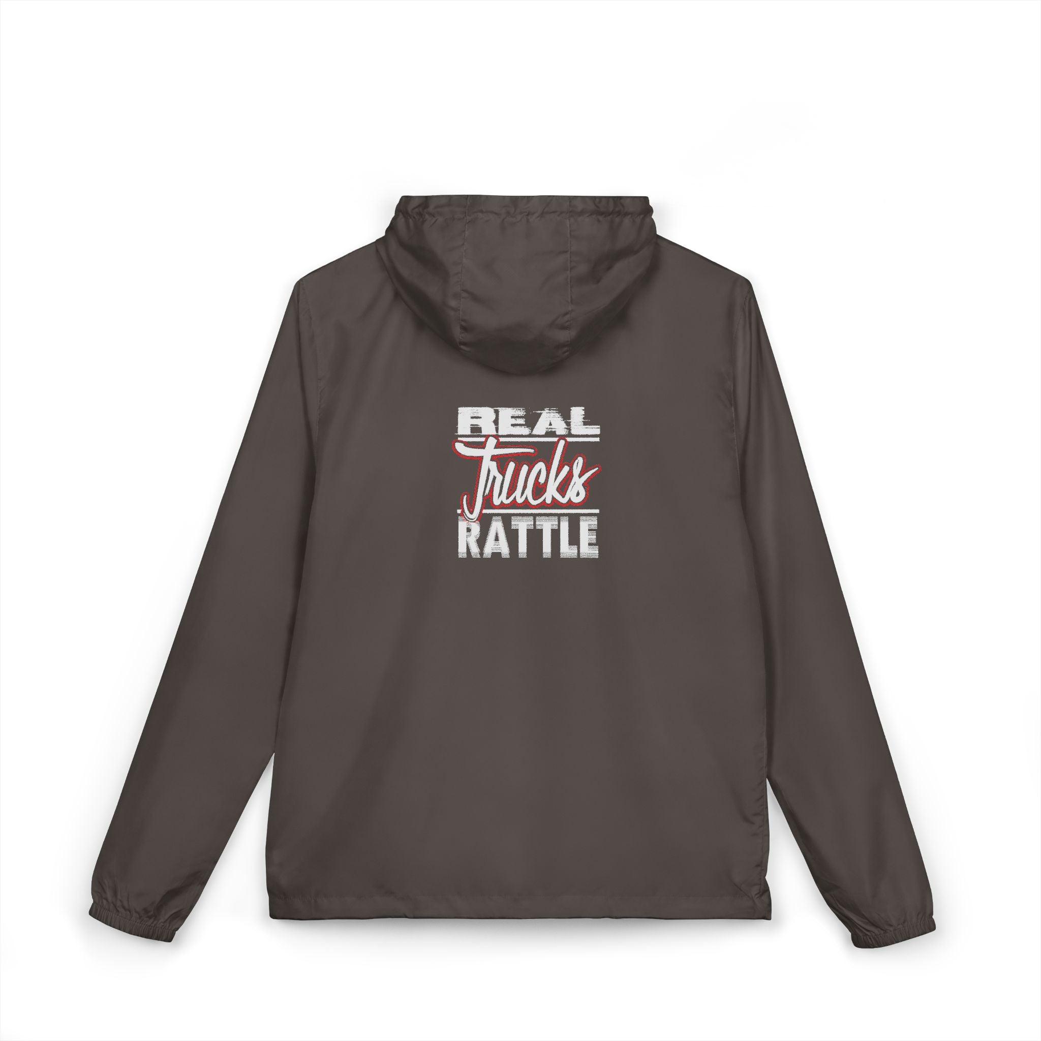 Windbreaker Jacket — Bold 'Real Trucks Rattle'  Graphic