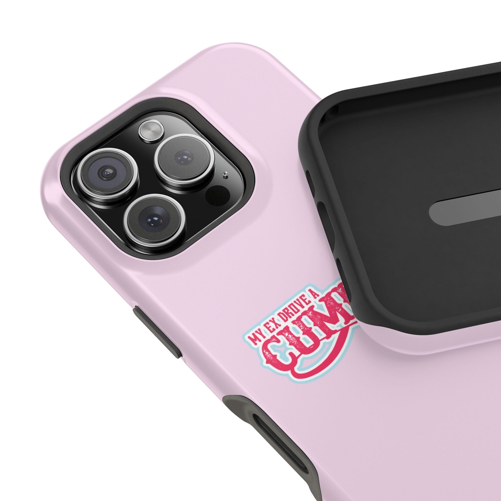 Impact-Resistant Phone Case — "My Ex Drove a Cummins" Pink Protective Cover