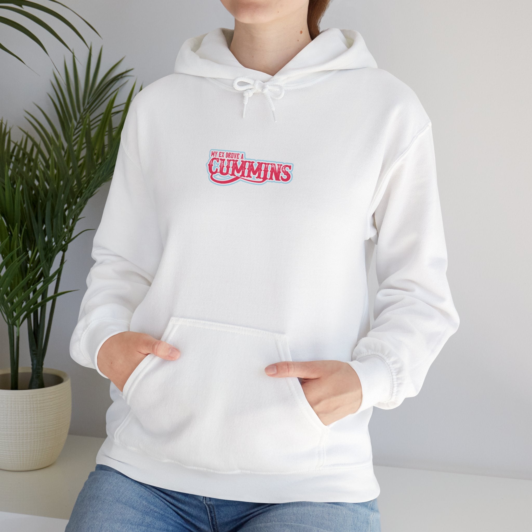 Cummins Pink Logo Hoodie - Retro Auto Mechanic Pullover