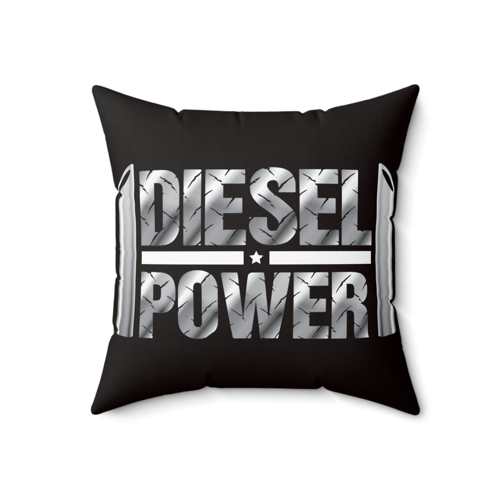 Spun Polyester Square Pillow " Diesel Power"