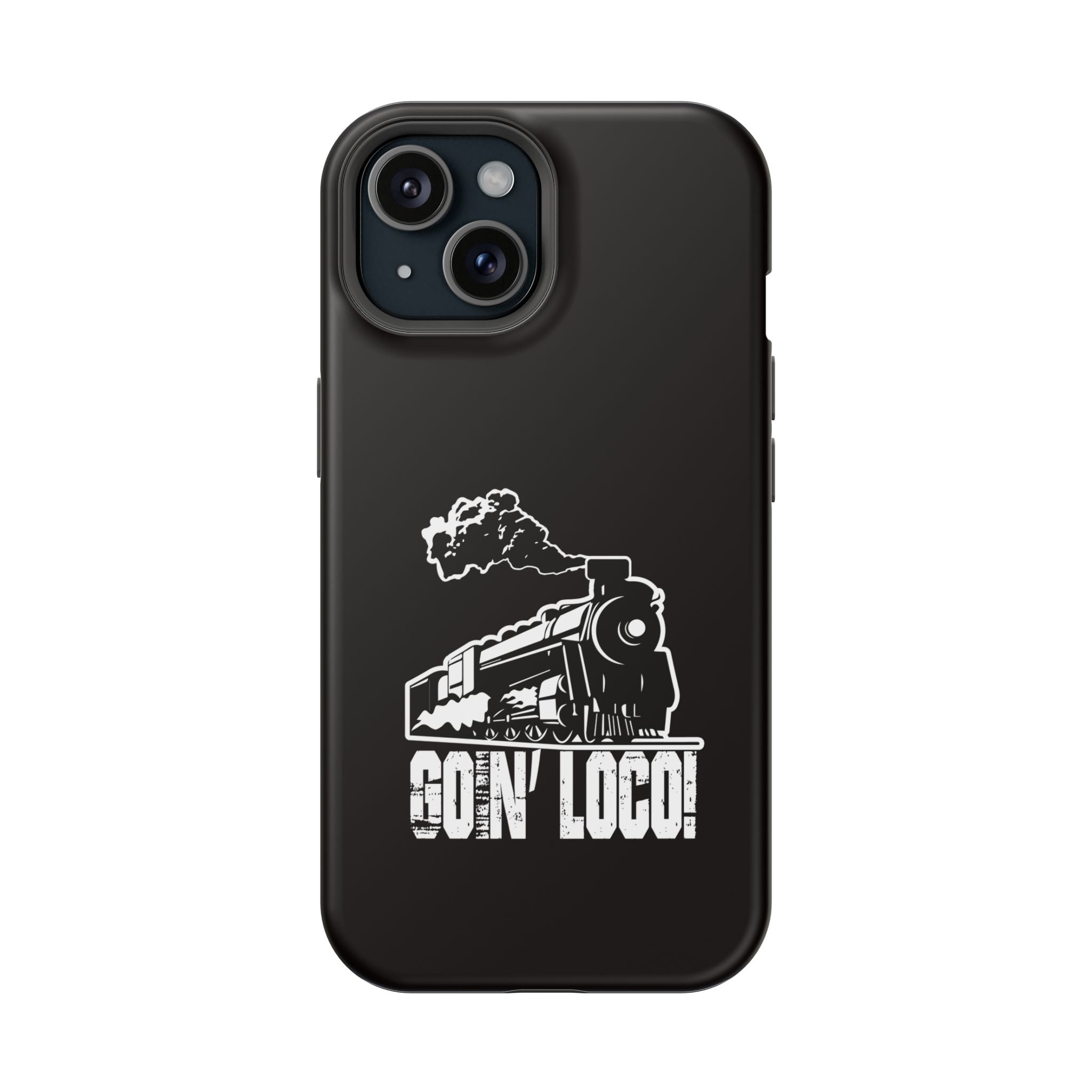 Train Graphic Phone Case — “Goin' Loco!” Impact-Resistant Protective Case