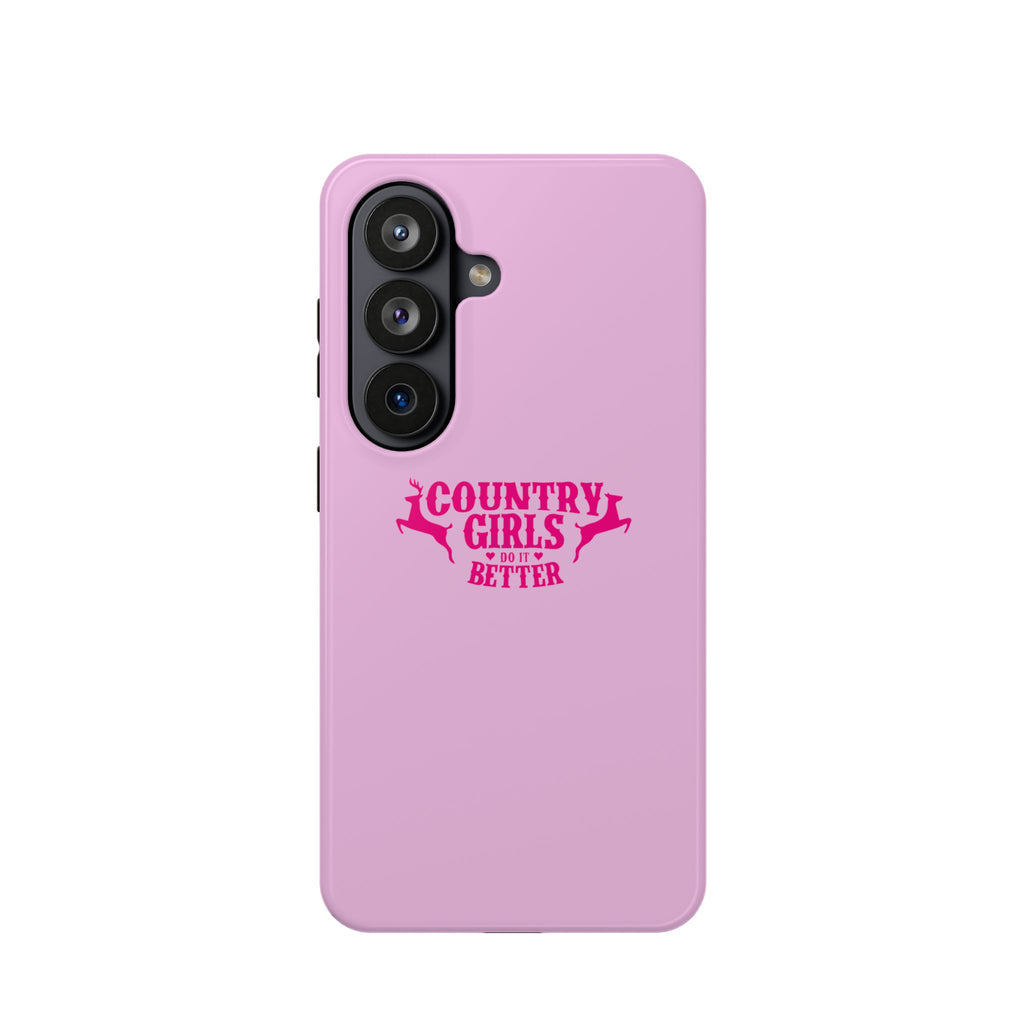 Country Girls Do It Better Pink Impact-Resistant Phone Case