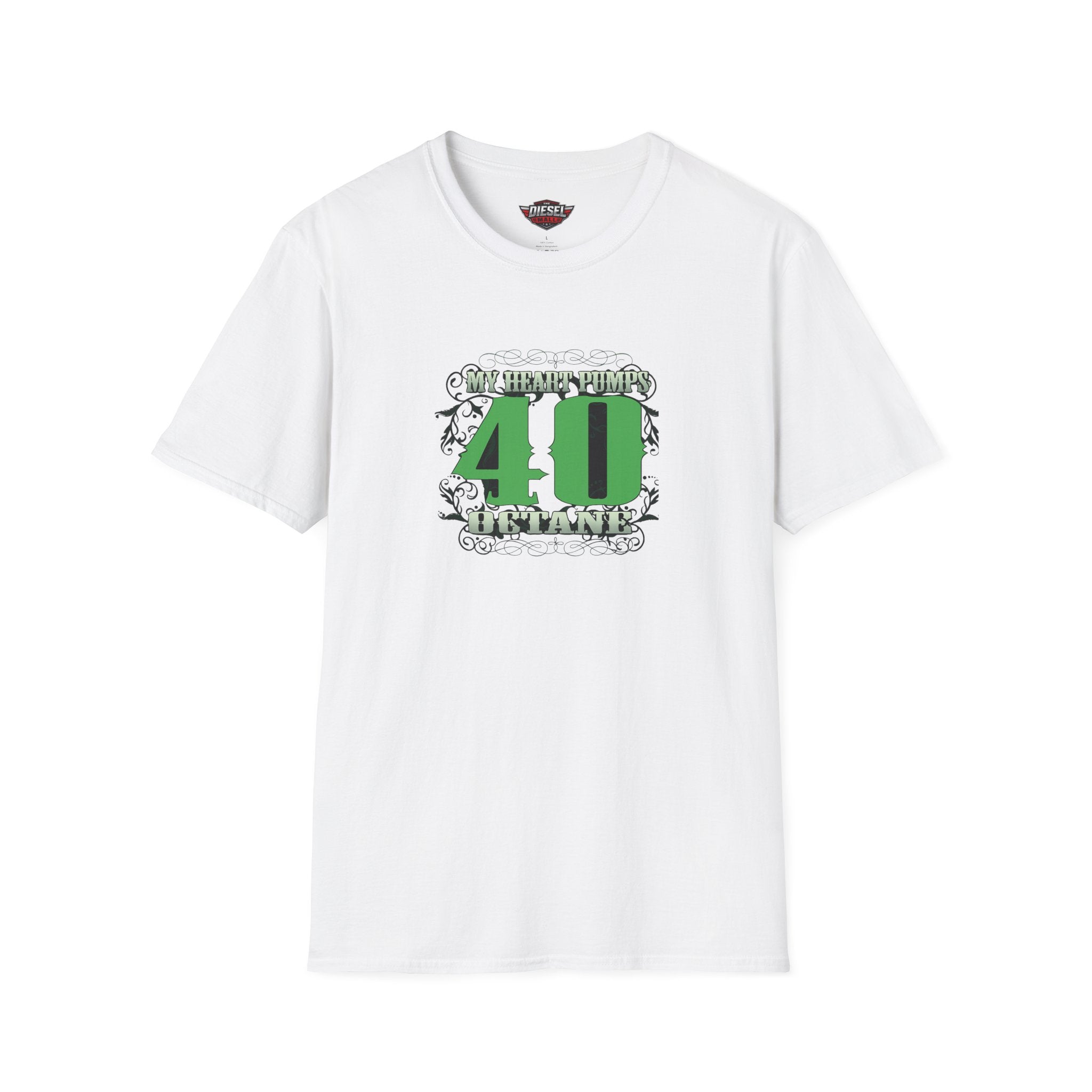 My heart pumps 40 octane — Green Design Tee