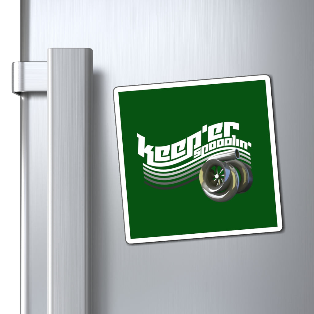Keep'er  Spooolin' Turbo Wheel Magnet — Racing Car Fan Refrigerator Decal