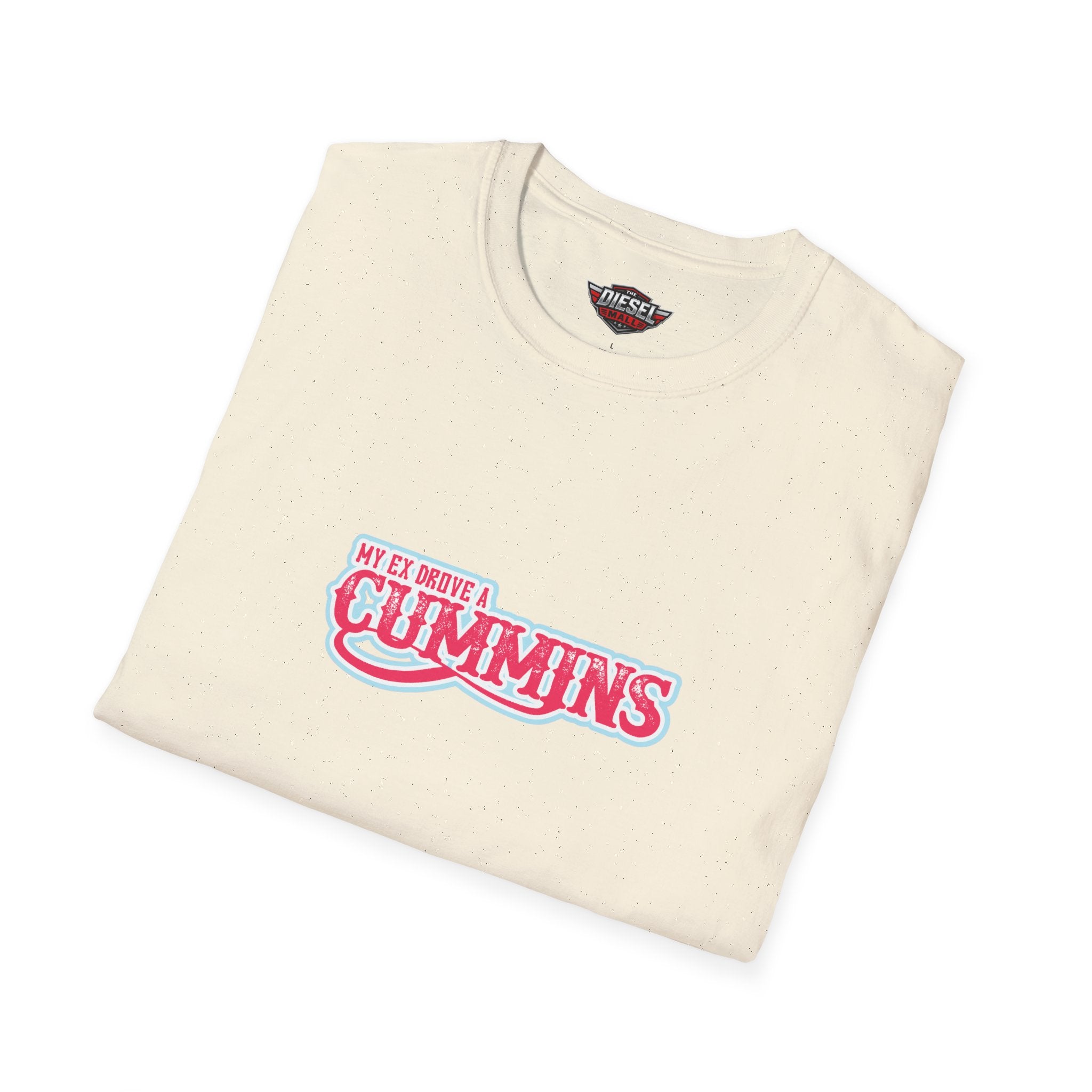 Cummins Vintage Logo T‑Shirt — Pink Retro Trucking Tee