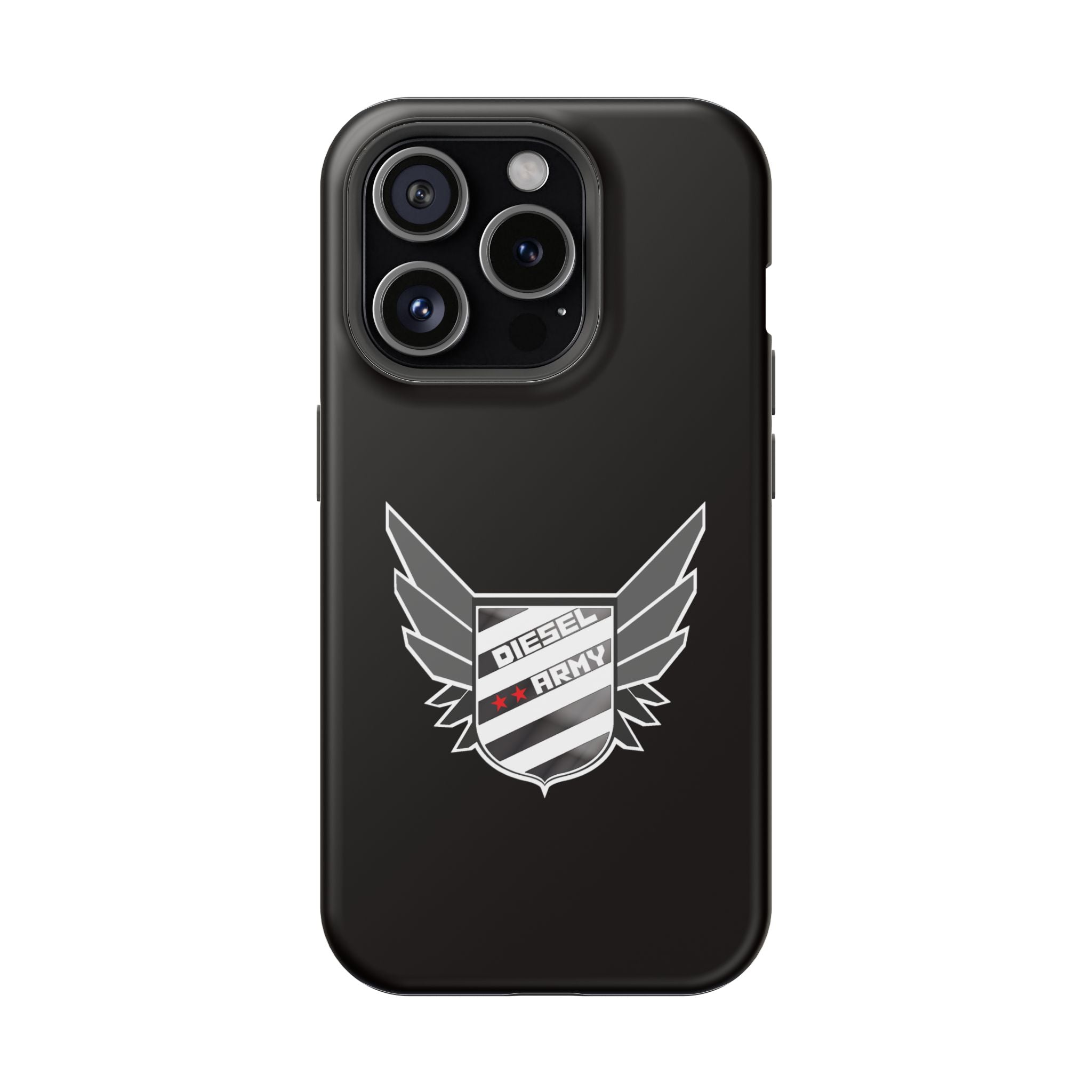 Phone Case — Black Diesel Army Emblem Impact-Resistant Case