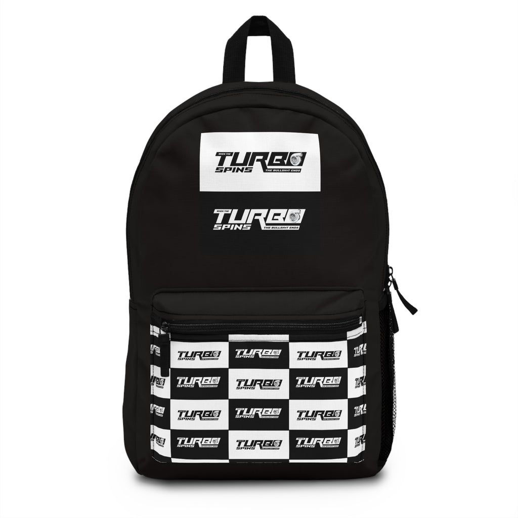Turbo   Backpack — Black Branded Everyday Backpack