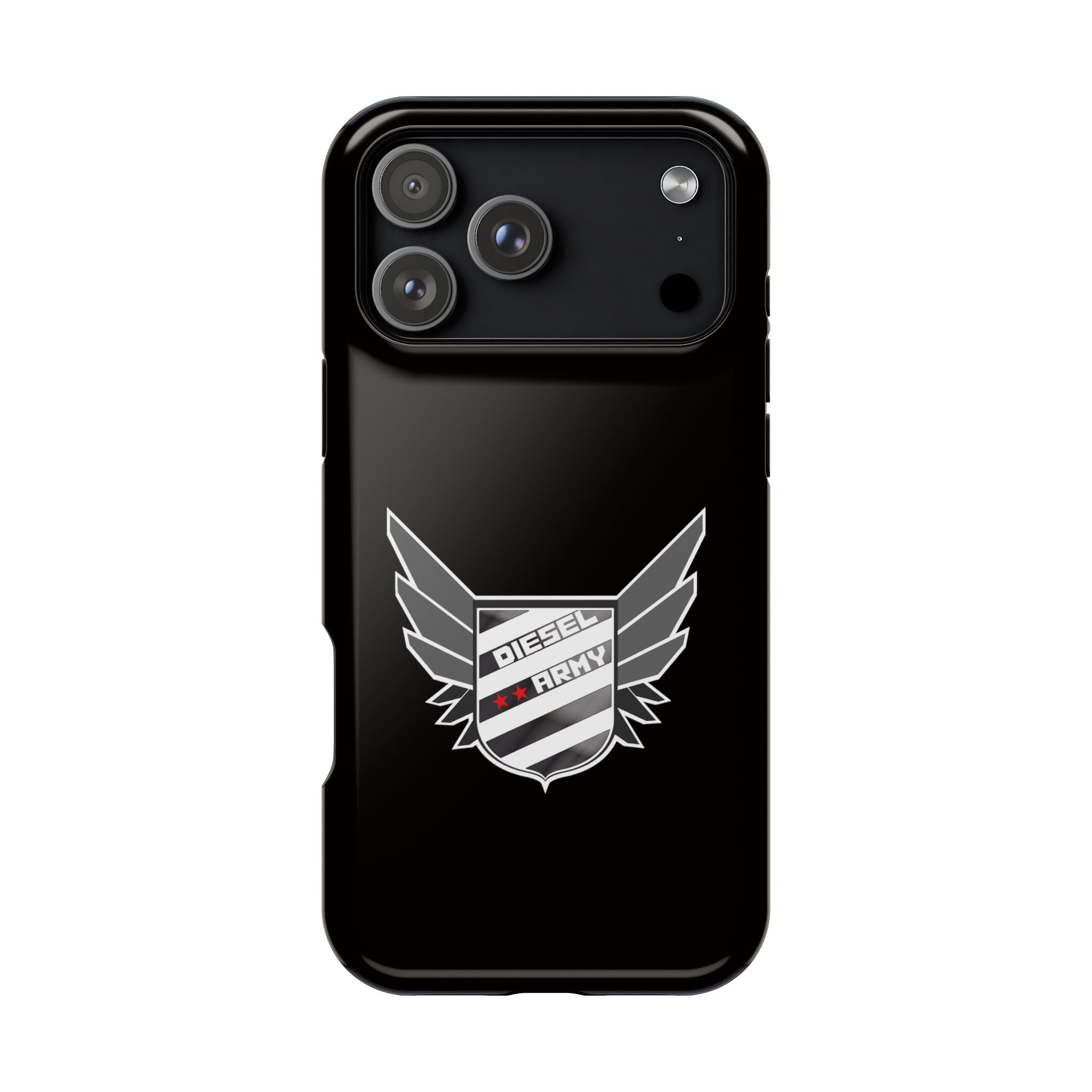 Phone Case — Black Diesel Army Emblem Impact-Resistant Case