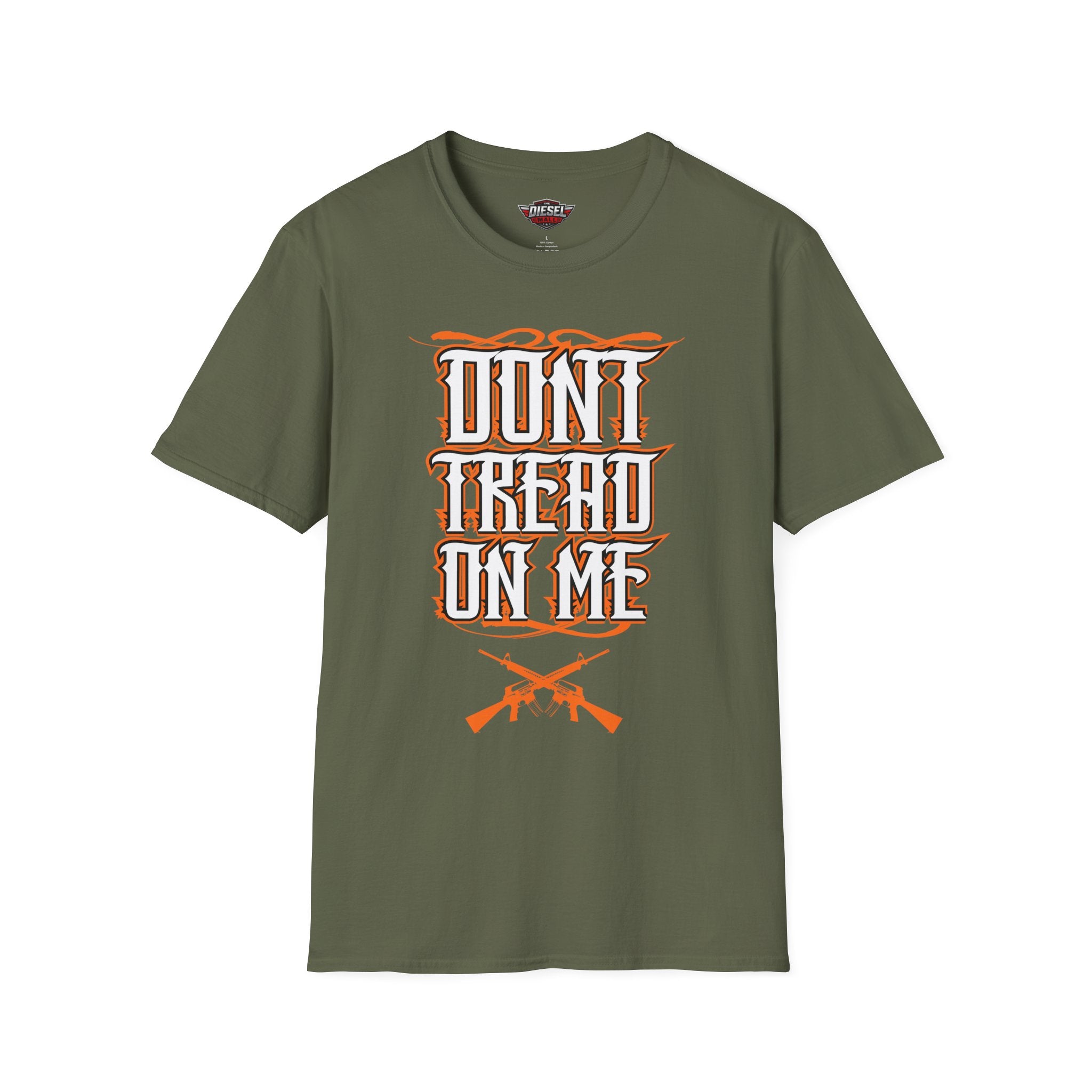 Don't Tread On Me T-Shirt — Patriotic Rifle Graphic Tee