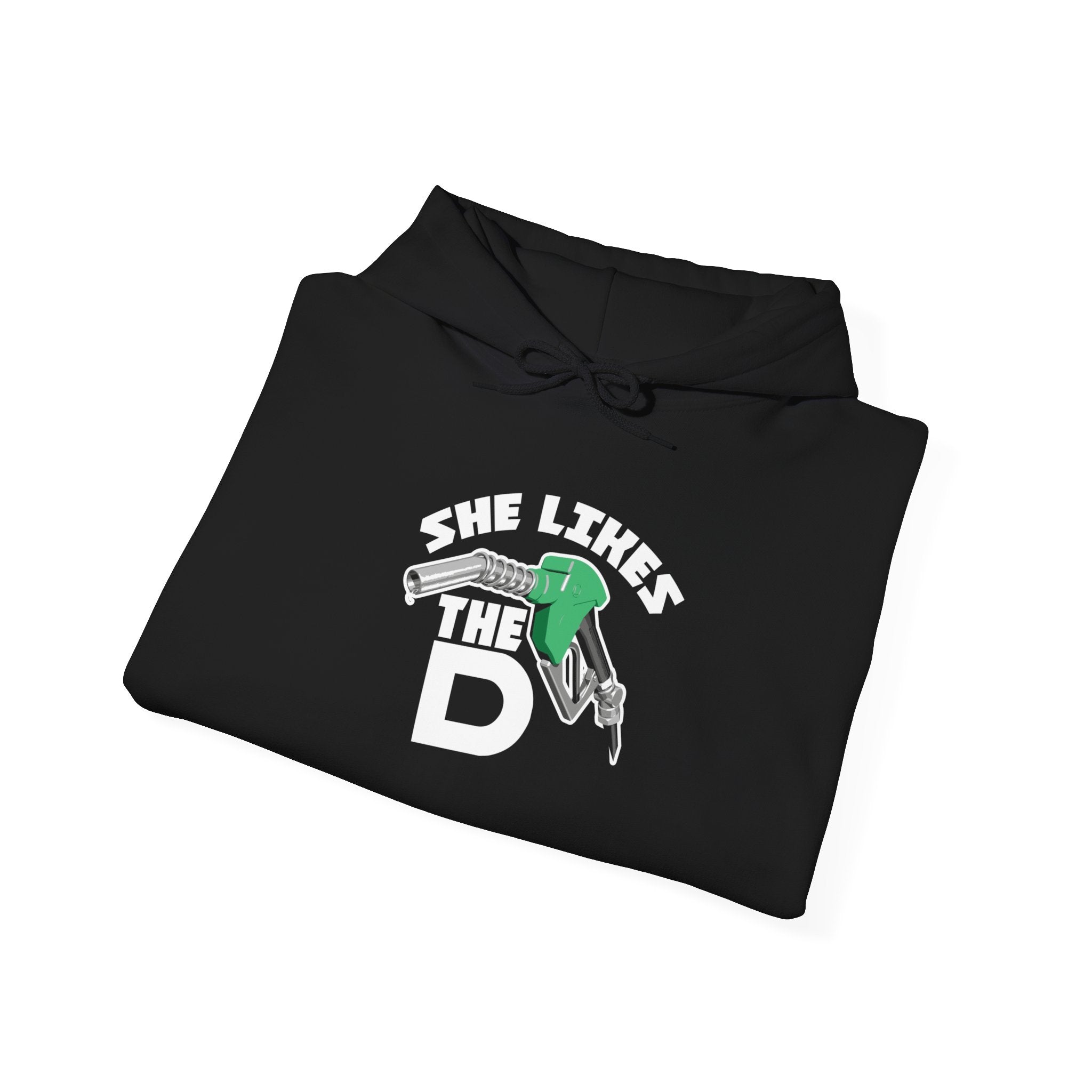 Hoodie - “She Likes the D” St. Patrick’s Day Lucky Beer Shamrock Hooded Sweatshirt