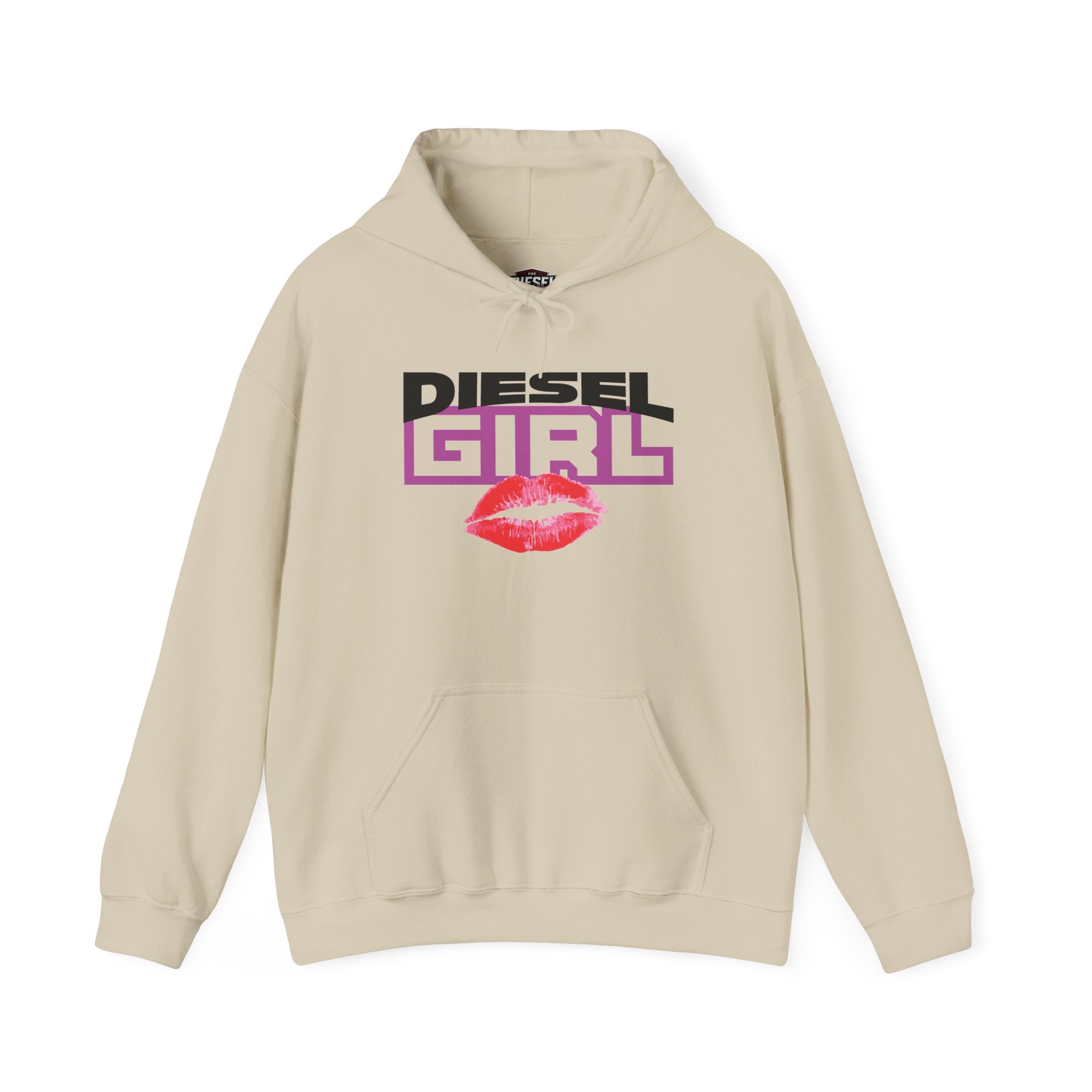 Diesel Girl Hoodie — Retro Lip Kiss Graphic Pullover