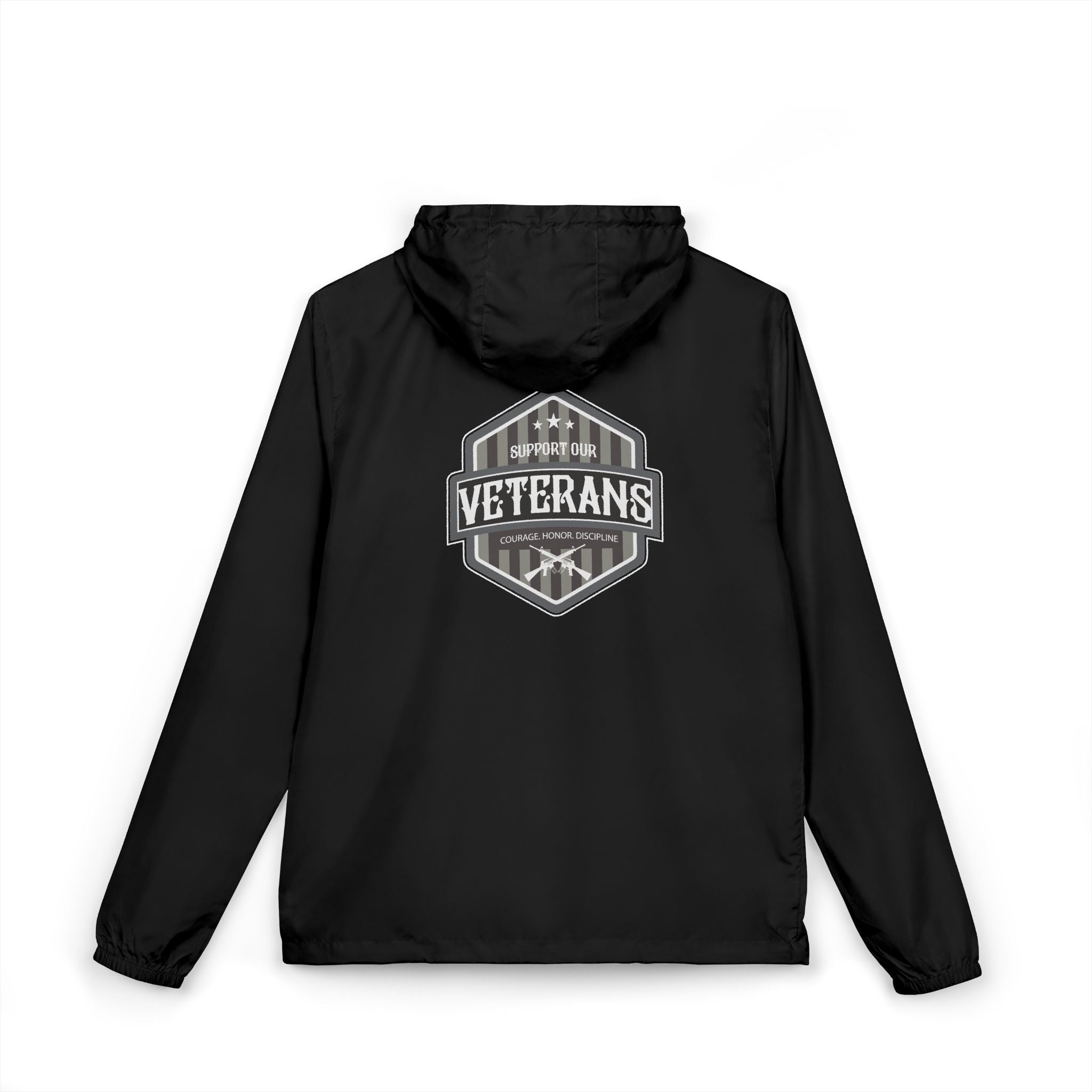 Veterans Badge Windbreaker Jacket