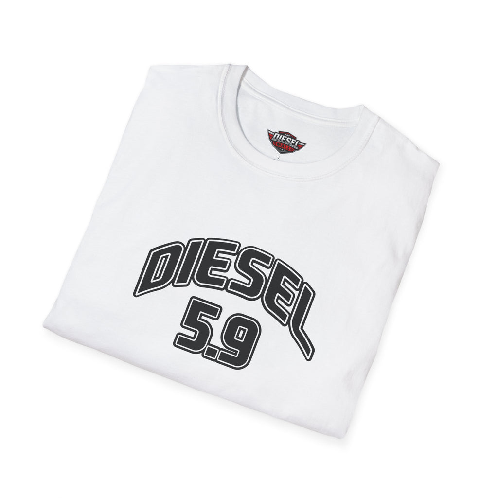 Diesel 5.9 Graphic T-Shirt — Truck Engine Retro Tee