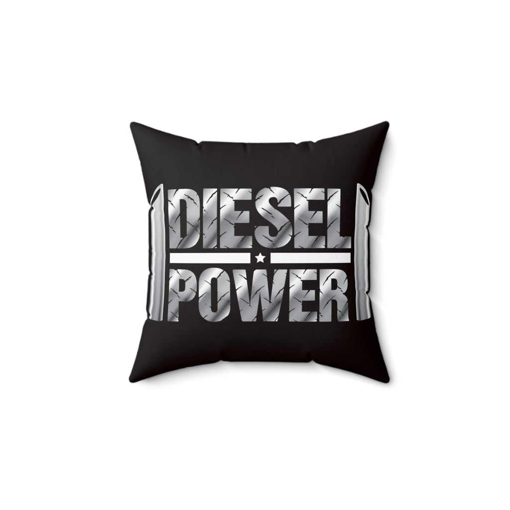 Spun Polyester Square Pillow " Diesel Power"