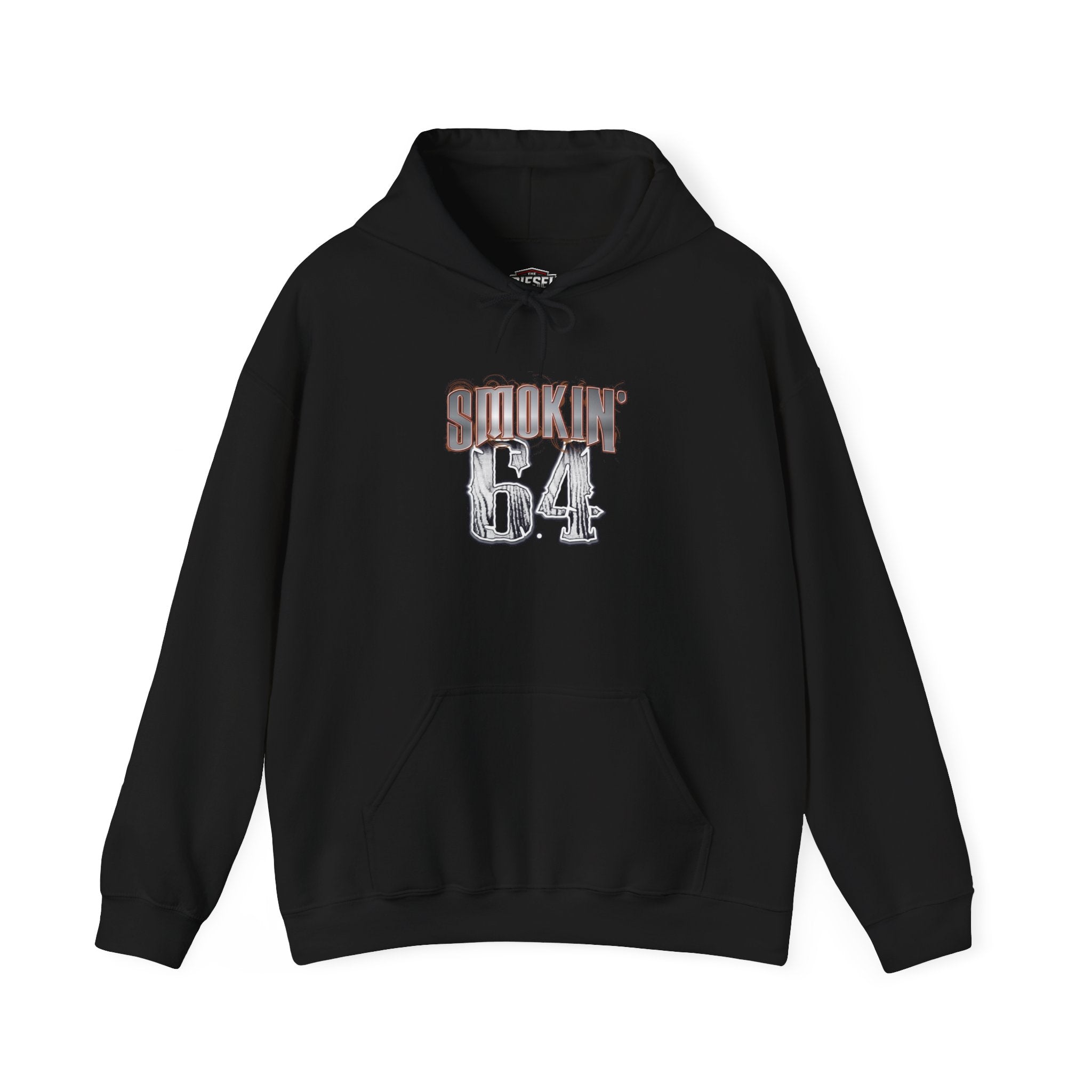Smokin' 6.4 Hoodie – Vintage Distressed Truck/Engine Crew Sweatshirt