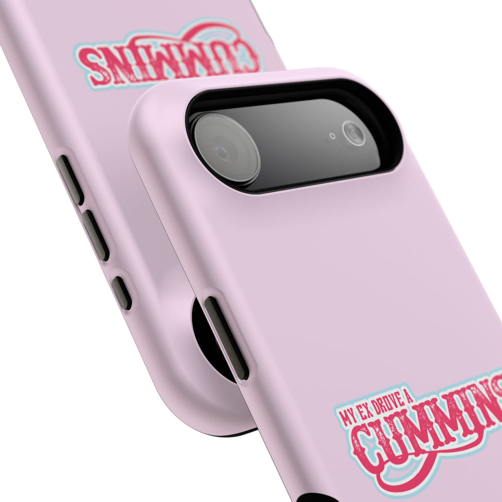 Impact-Resistant Phone Case — "My Ex Drove a Cummins" Pink Protective Cover