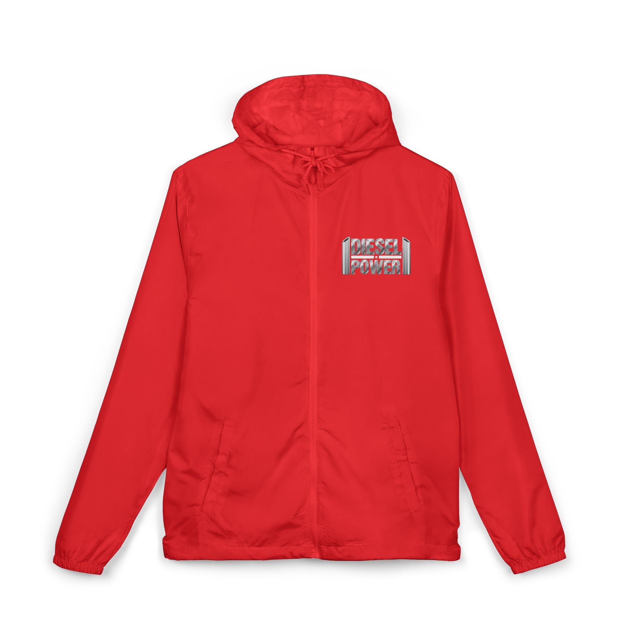 Windbreaker Jacket —  Graphic Full‑Zip Hooded Jacket