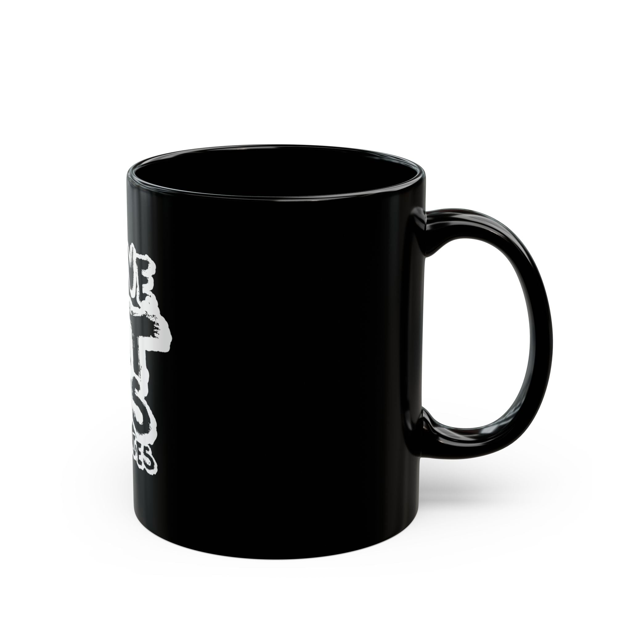 I Love Fat Ass Duallys Black Mug — Funny Truck Lover Coffee Cup (11oz/15oz)