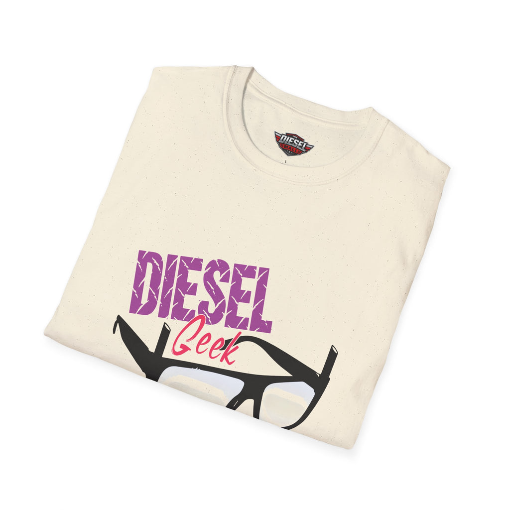 T-Shirt — "Diesel Geek" Graphic Tee with Glasses Design