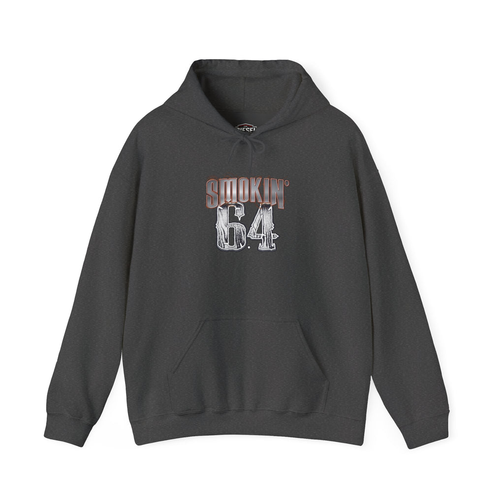 Smokin' 6.4 Hoodie – Vintage Distressed Truck/Engine Crew Sweatshirt
