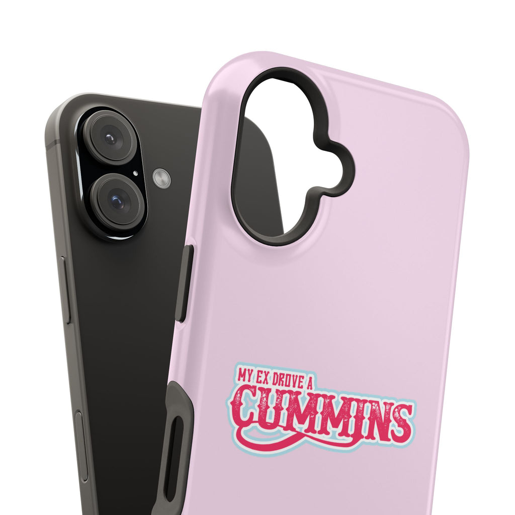 Impact-Resistant Phone Case — "My Ex Drove a Cummins" Pink Protective Cover