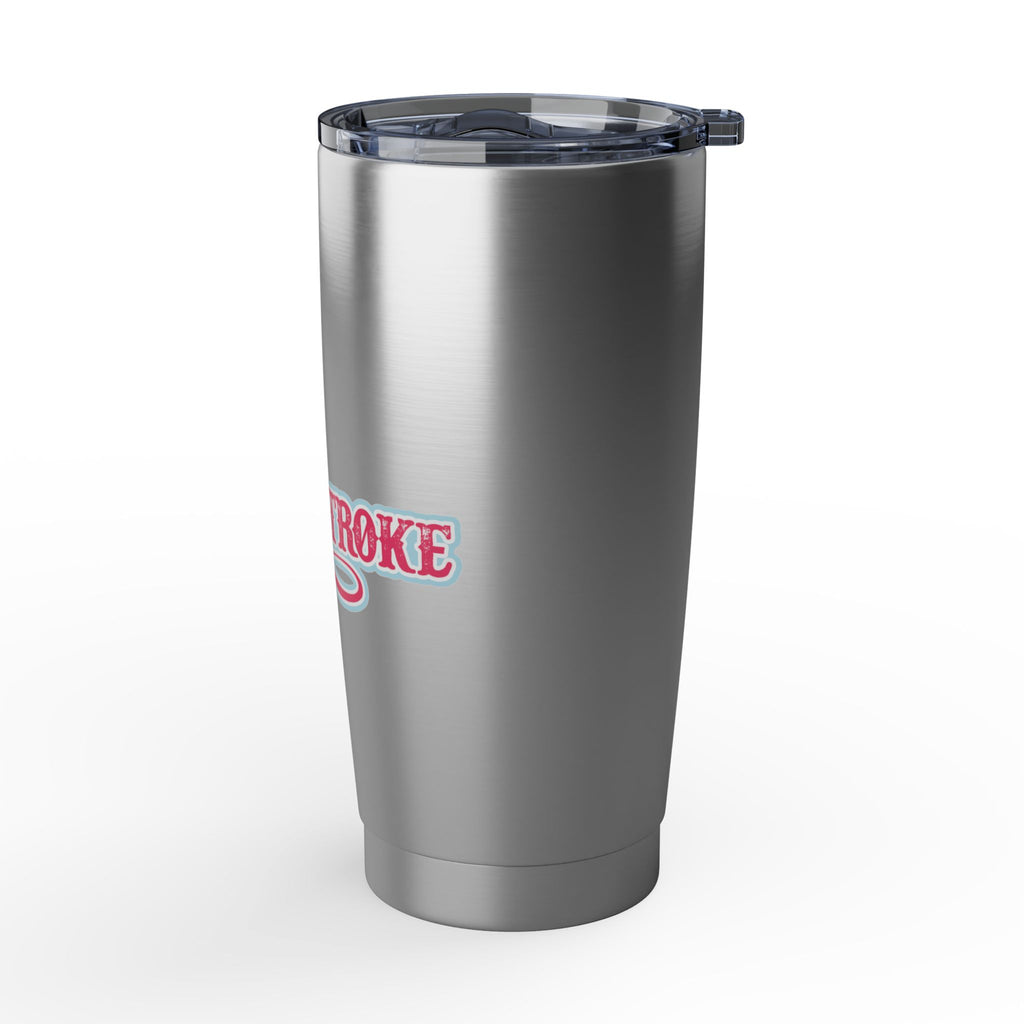 20oz Tumbler — Retro “Powerstroke” Script Stainless Steel Travel Cup