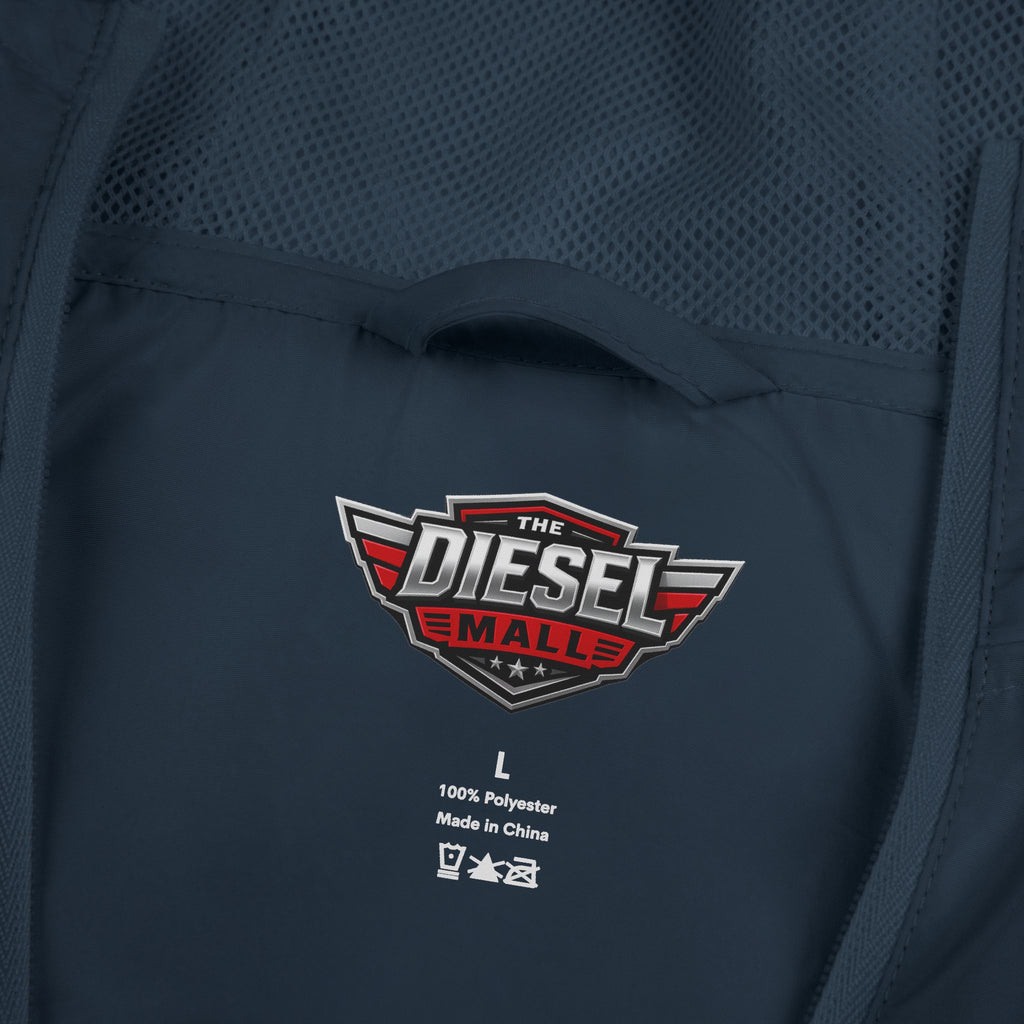 Windbreaker Jacket — 'My Ex Drove a Cummins' Pink  Logo Lightweight Hooded Windbreaker