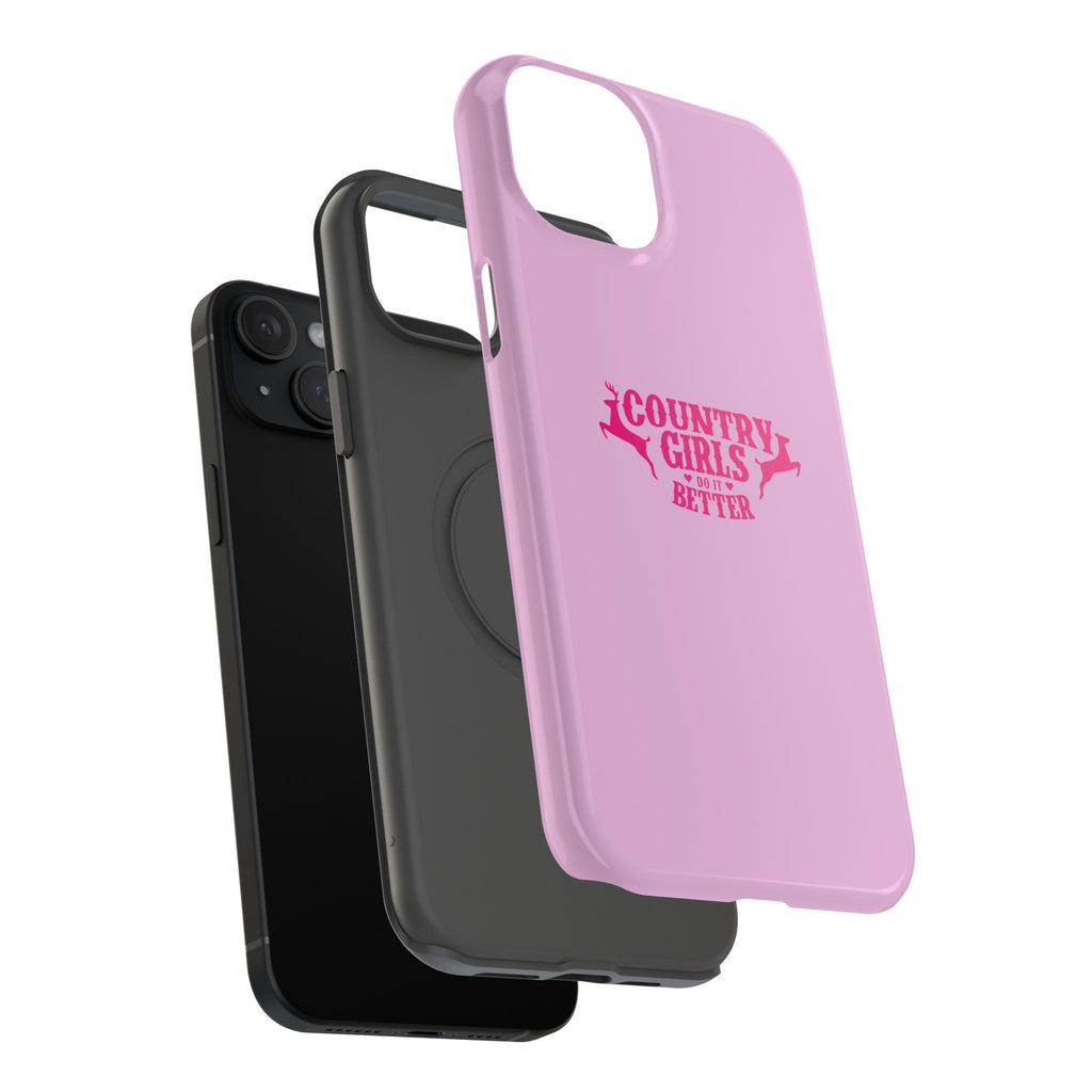 Country Girls Do It Better Pink Impact-Resistant Phone Case