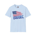 America Runs on Diesel T-Shirt — Patriotic Truck & Diesel Enthusiast Tee