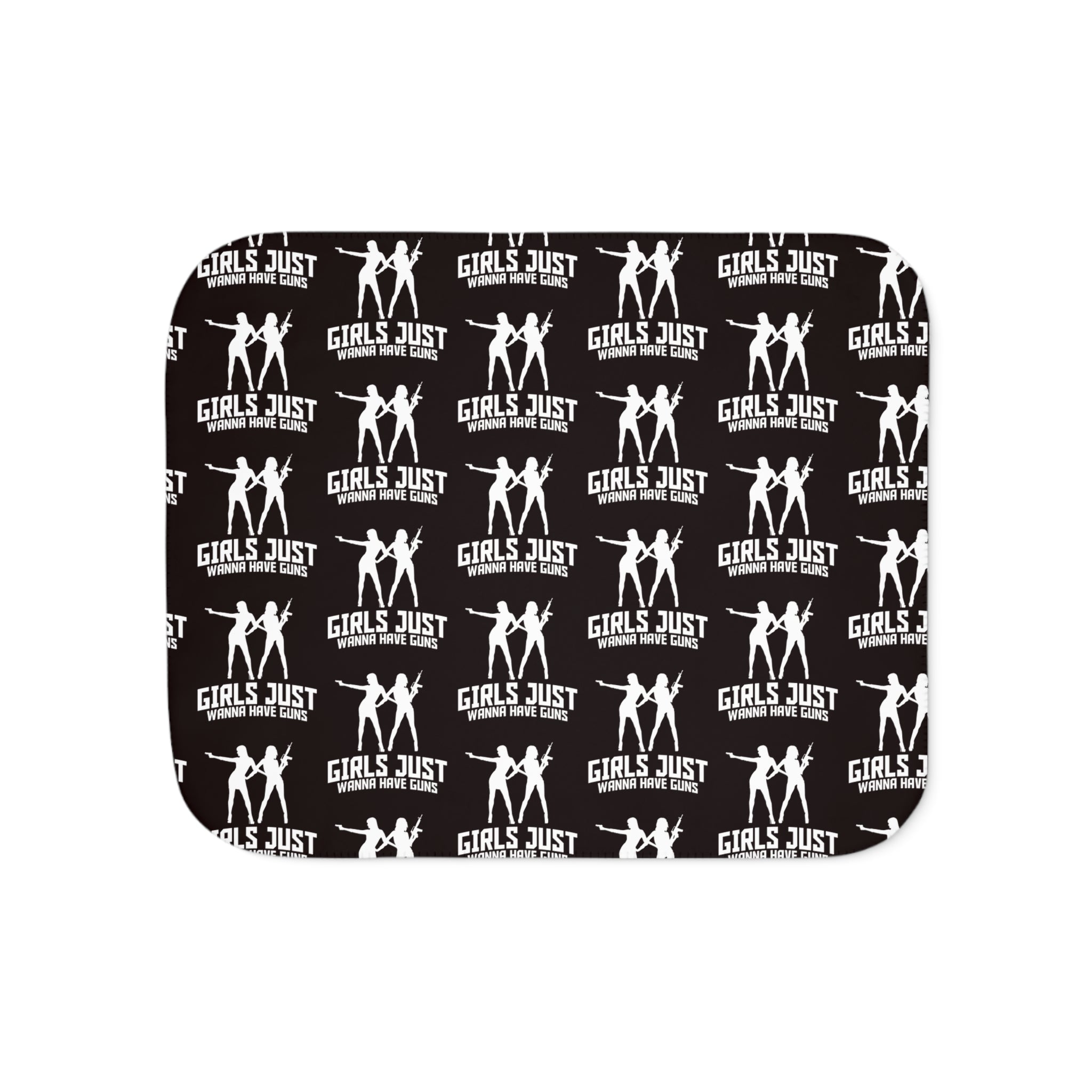 Sherpa Blanket — 'Girls Just Wanna Have Fun' Cozy Fleece Throw