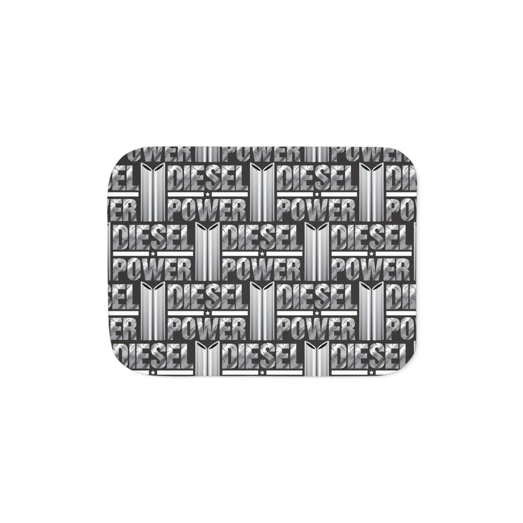 Diesel Power Sherpa Blanket — Cozy Mechanic Truck Enthusiast Throw