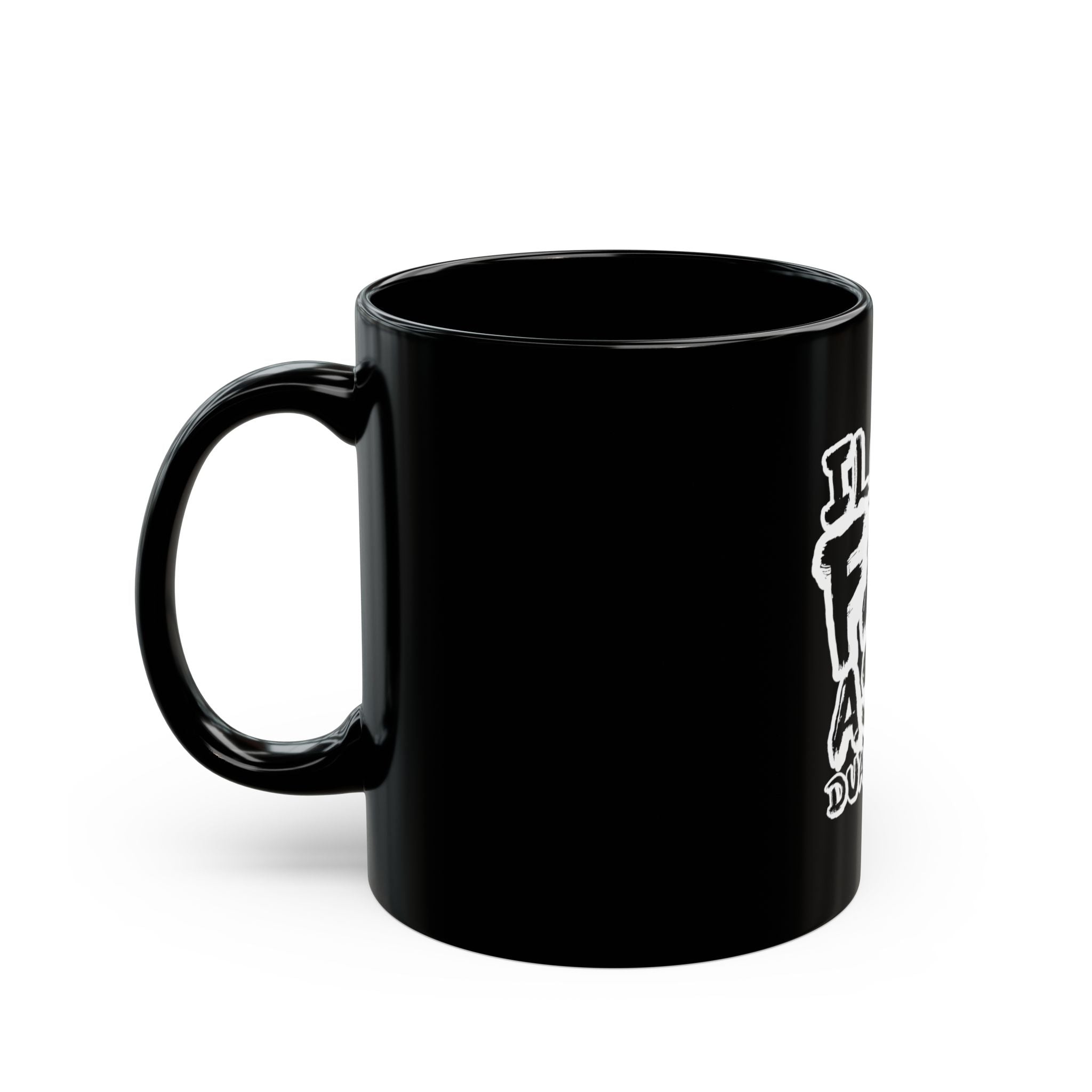 I Love Fat Ass Duallys Black Mug — Funny Truck Lover Coffee Cup (11oz/15oz)