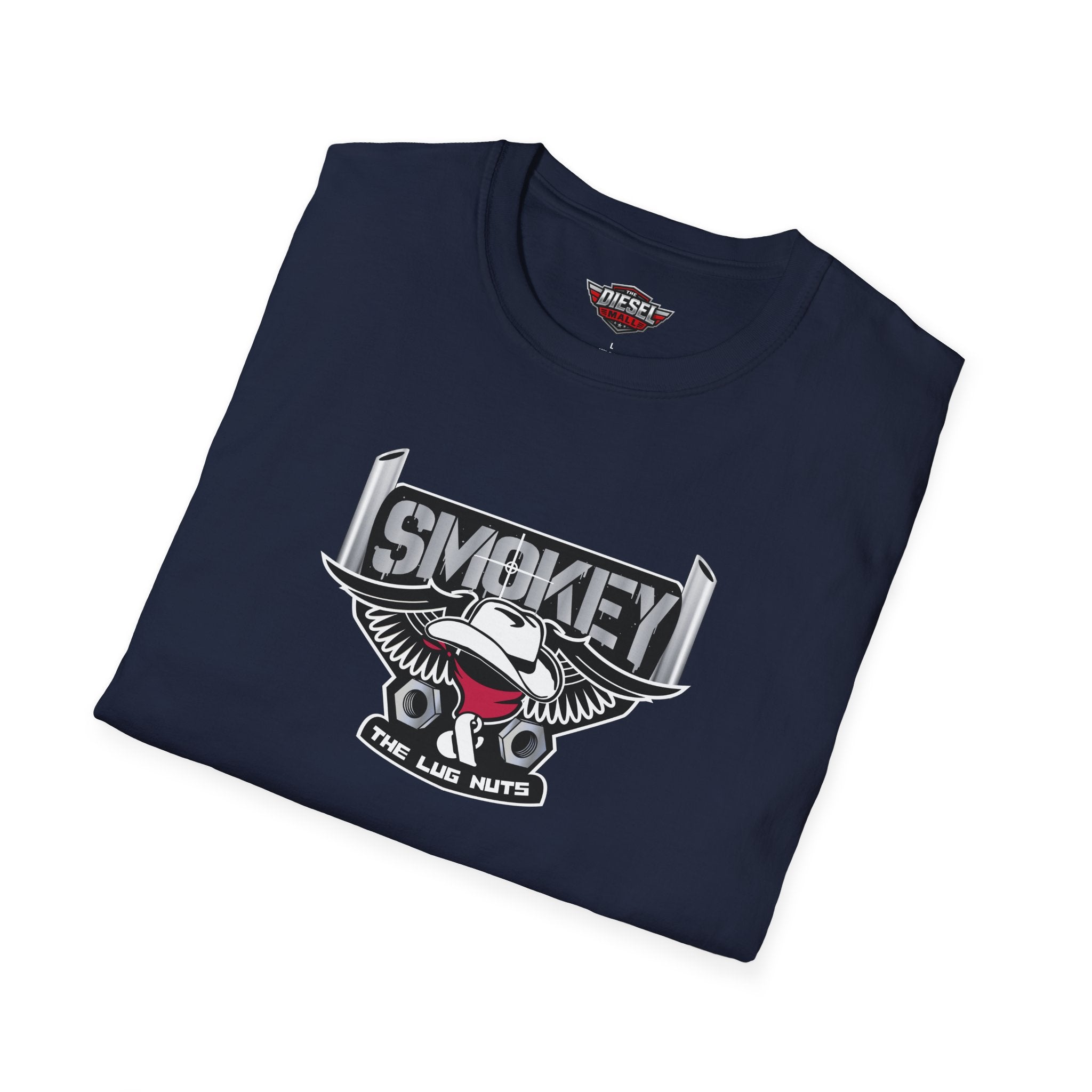 Smokey Motorcycle Eagle T-Shirt — Retro Biker Emblem Tee