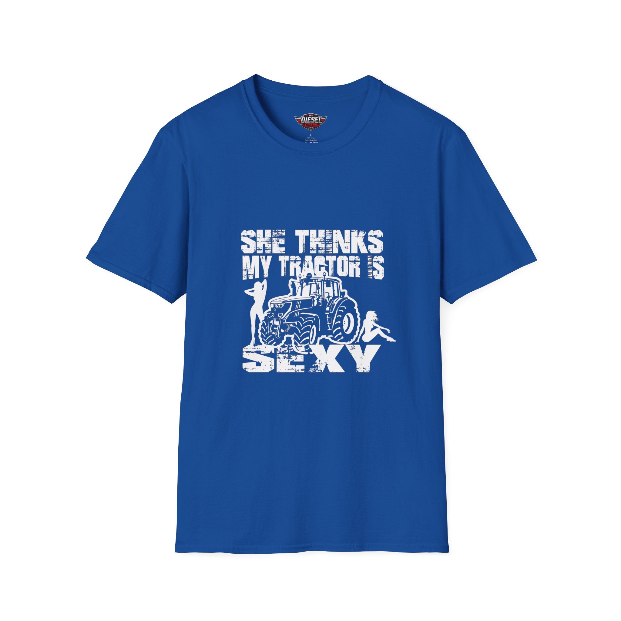 Tractor Sexy T-Shirt — "She Thinks My Tractor Is Sexy" Farm Humor Tee
