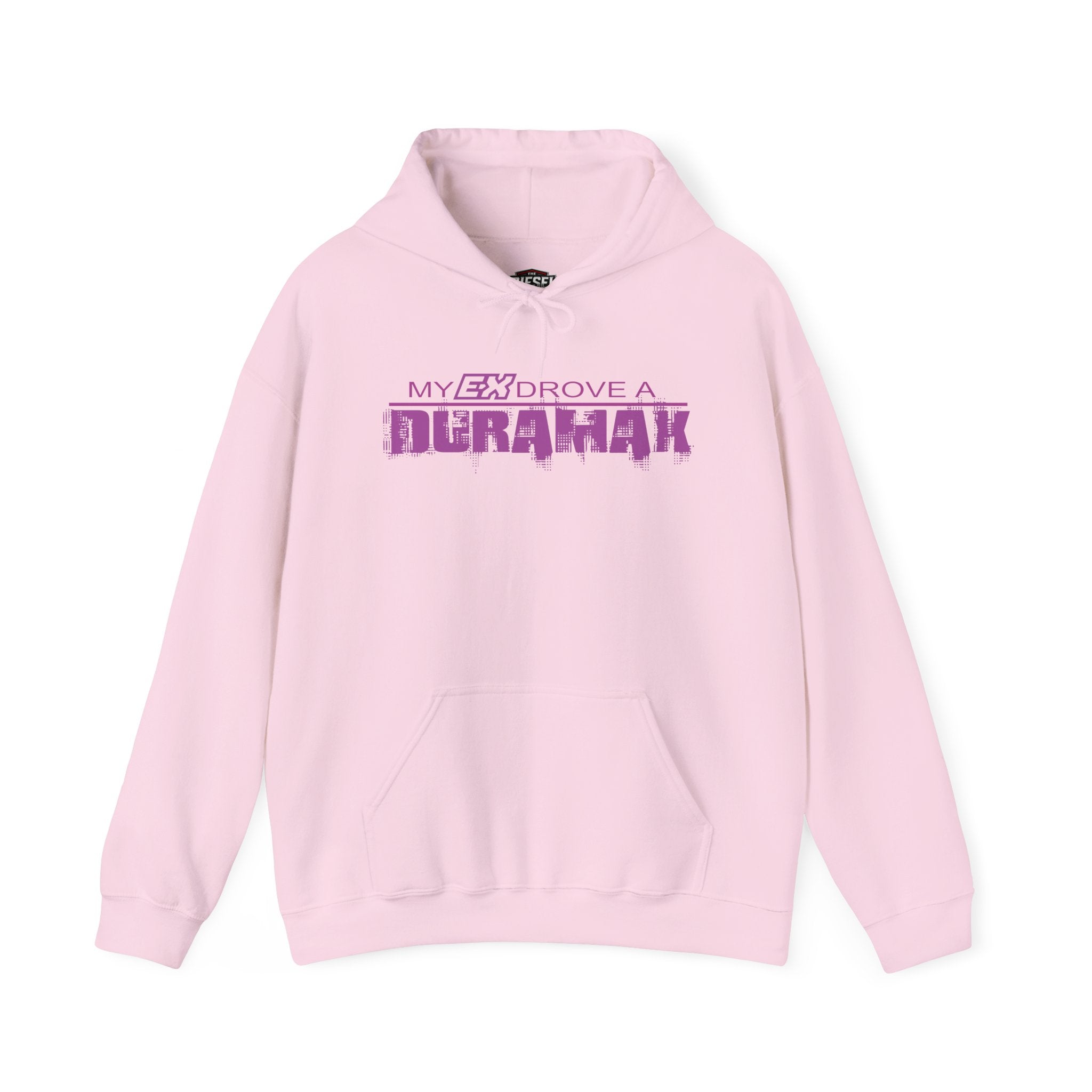 Hoodie – "My Ex Drove a Duramax" Retro Purple Graphic Hoodie