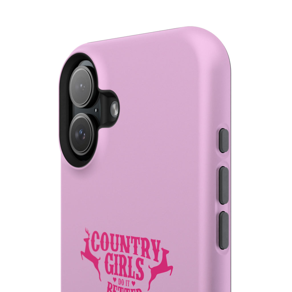 Country Girls Do It Better Pink Impact-Resistant Phone Case