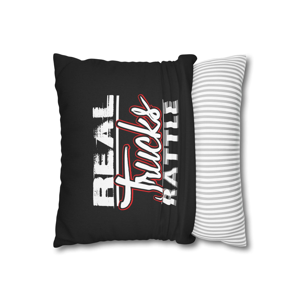 Trucker Pillowcase - "Real Trucks Rattle" Rustic Automotive Accent Pillow Cover