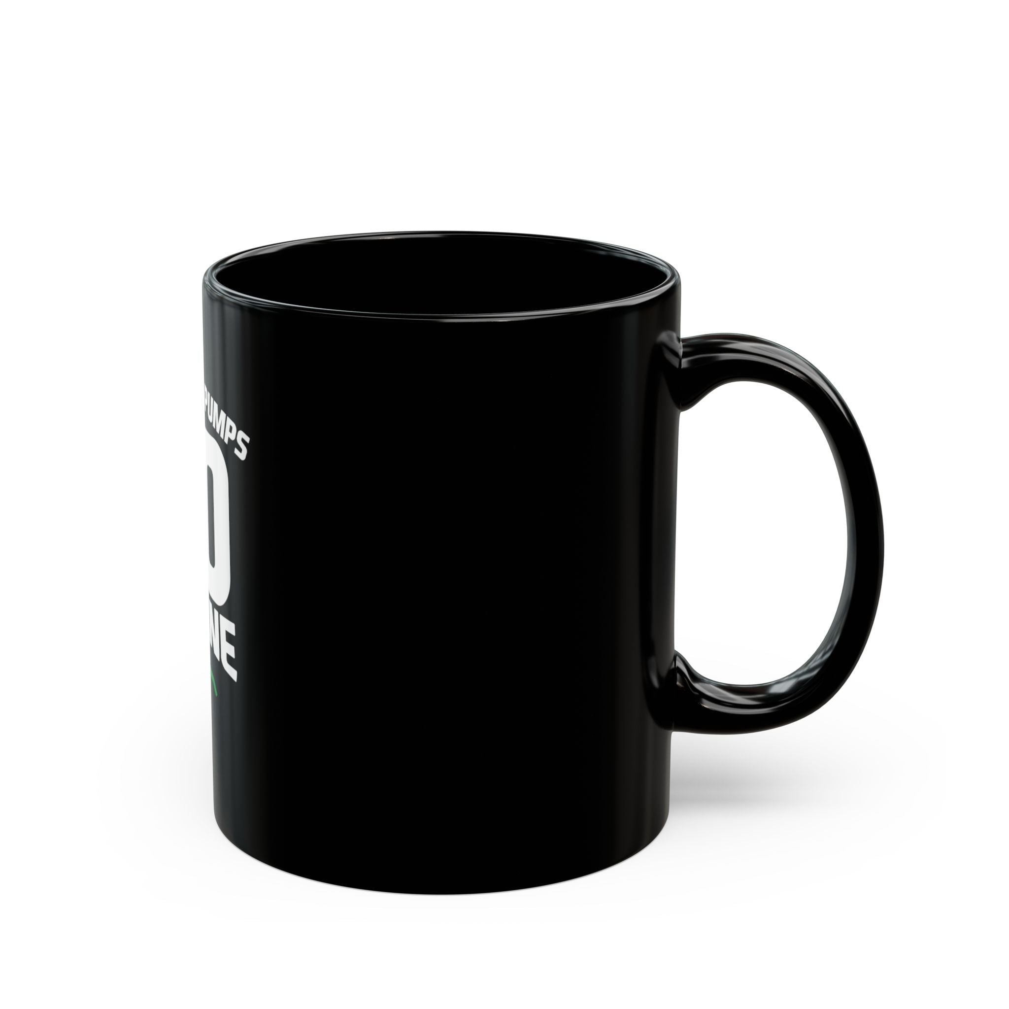 40 Octane Coffee Mug — "My Heart Pumps 40 Octane" Black Ceramic Mug for Car/Speed Enthusiasts