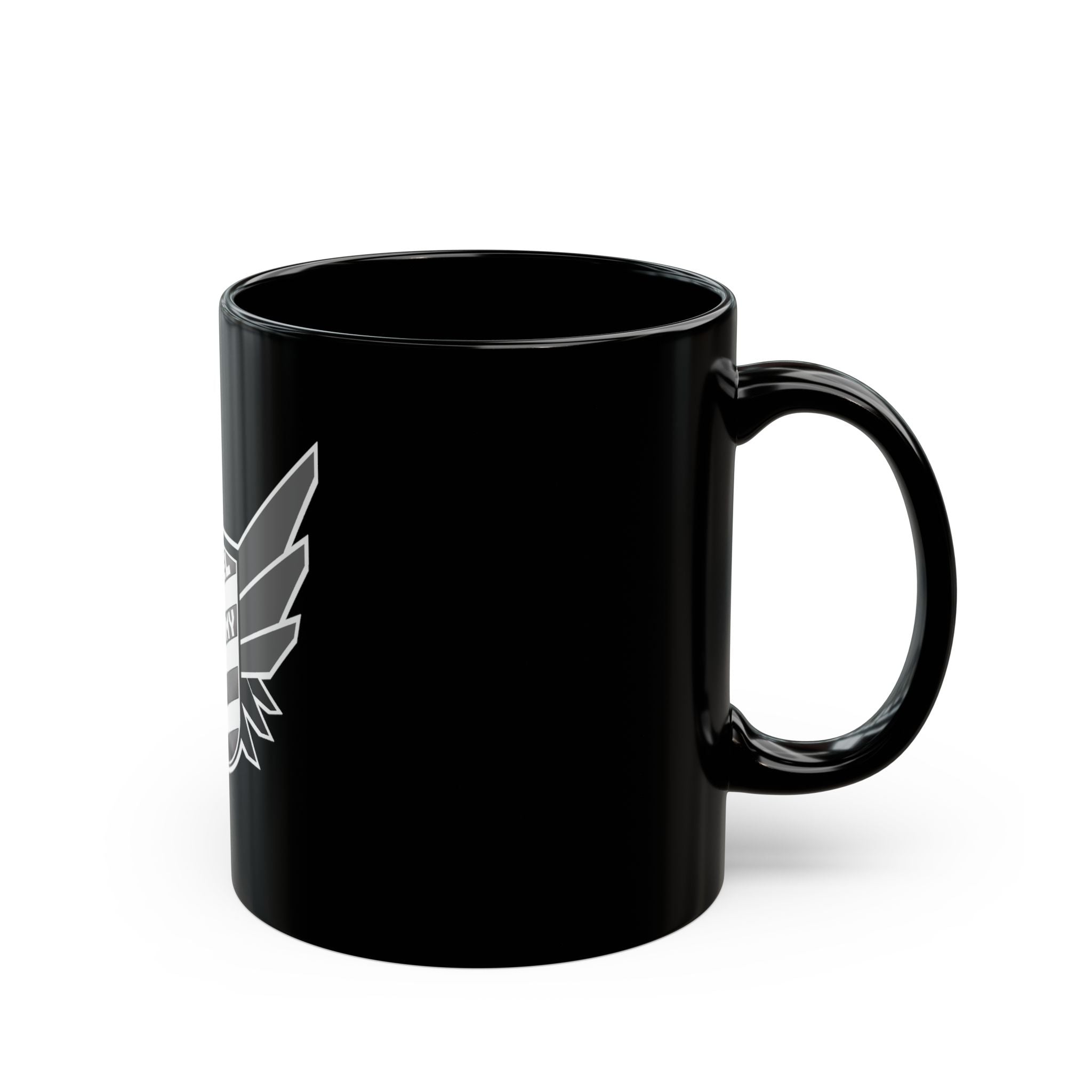 Diesel Army Black Coffee Mug — Shield & Wings Graphic (11oz/15oz)