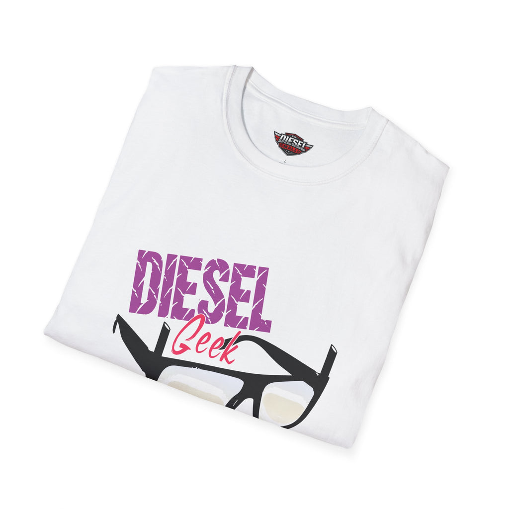 T-Shirt — "Diesel Geek" Graphic Tee with Glasses Design
