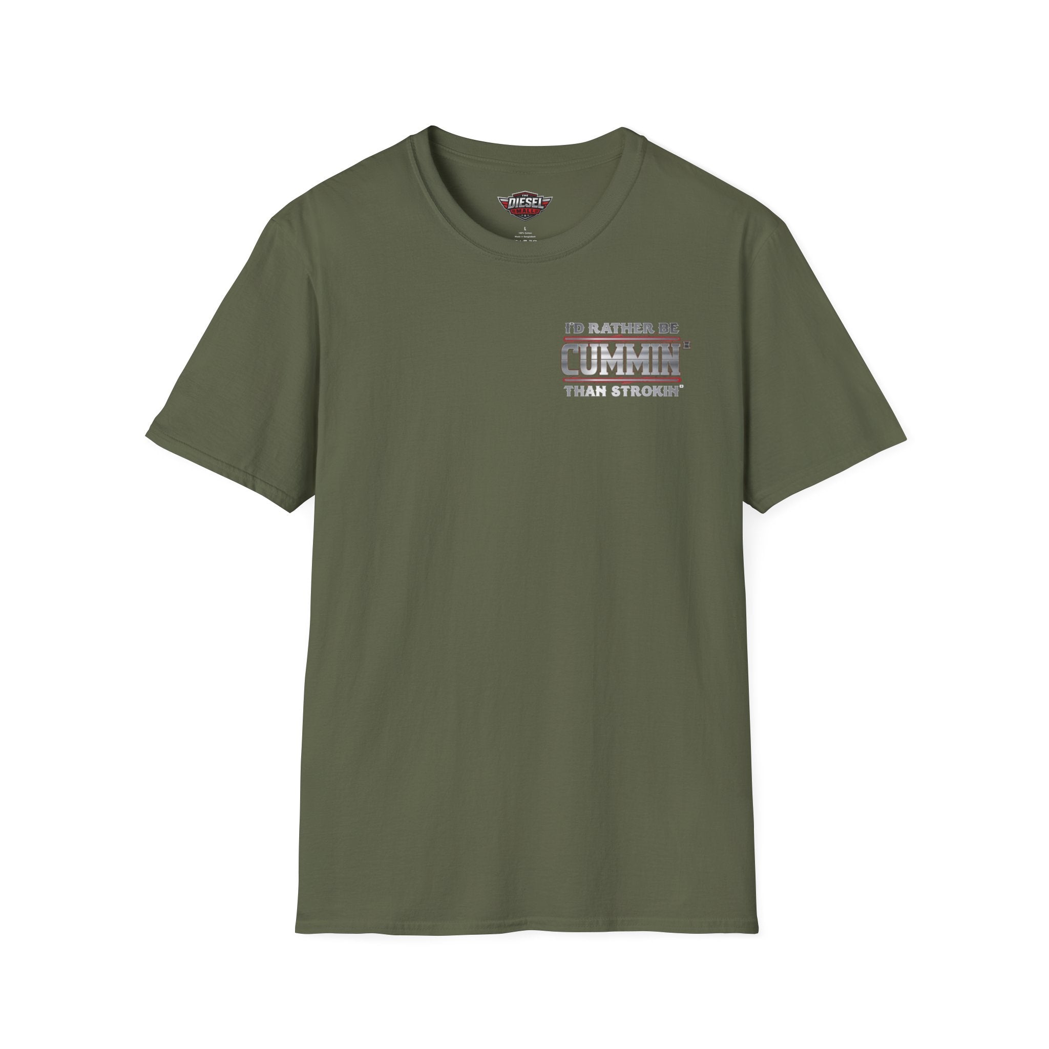 Cummins Truck T-Shirt — "I'd Rather Be Cummin' Than Strokin'" Diesel Tee