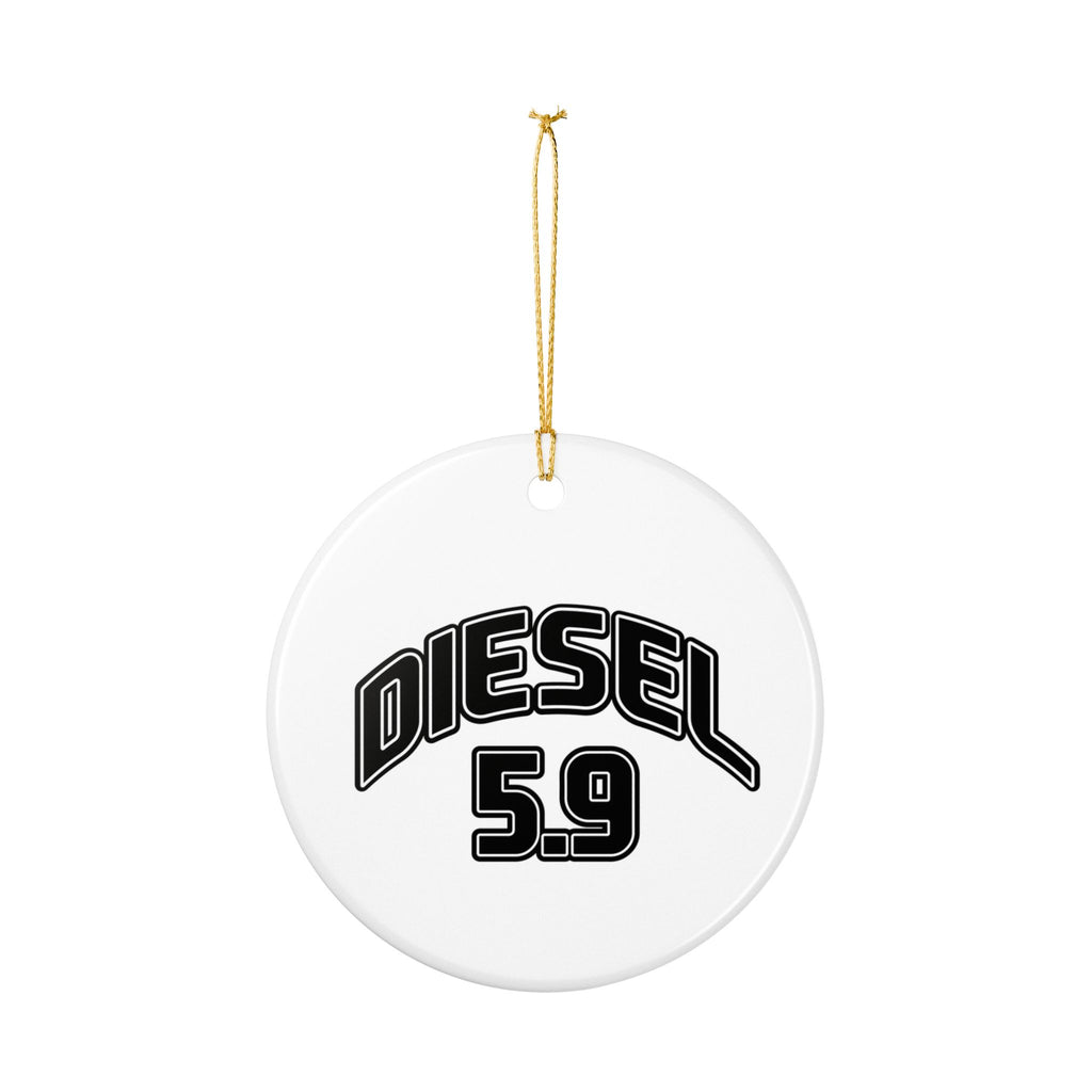 Diesel 5.9 Ceramic Ornament — Truck & Engine Lover Holiday Decoration