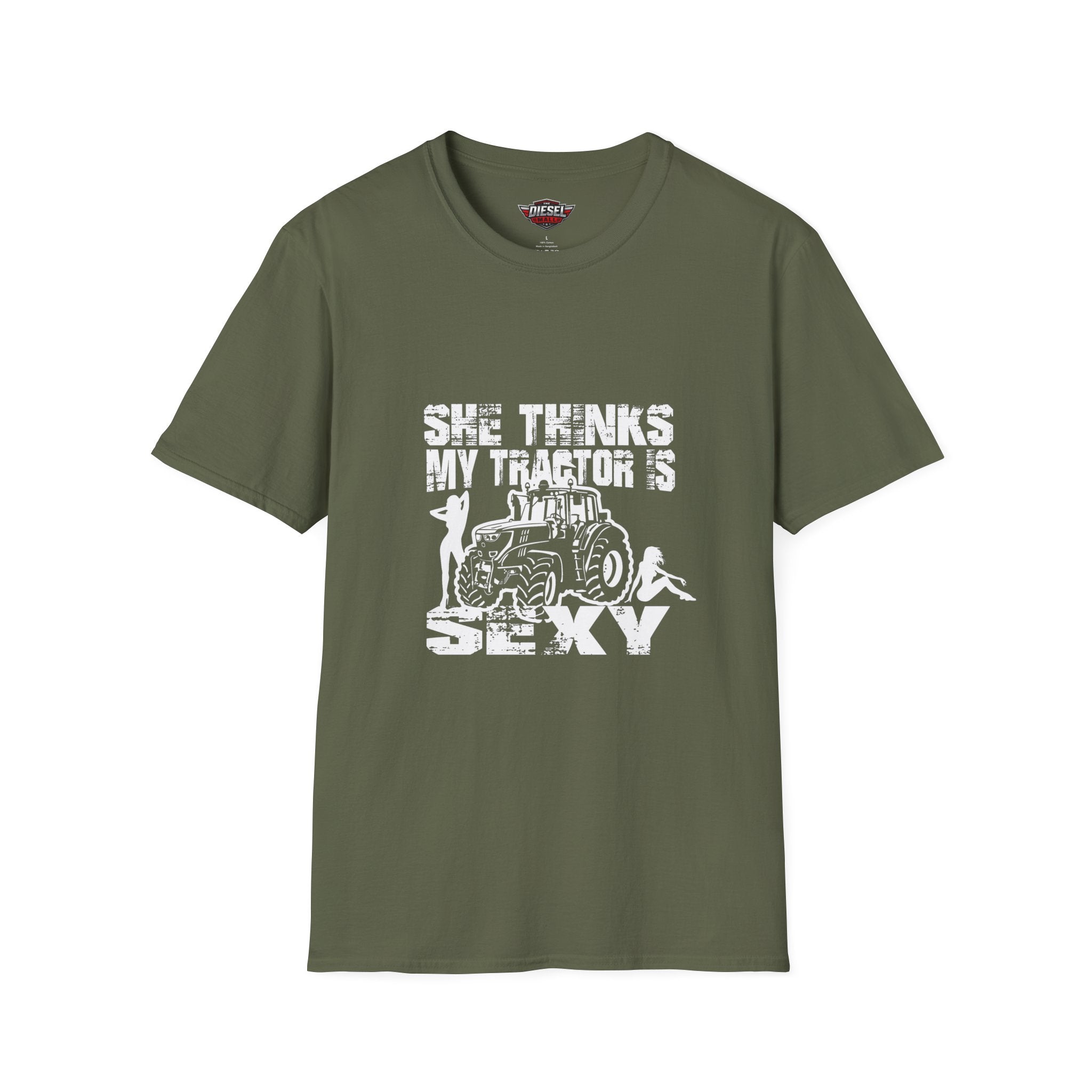 Tractor Sexy T-Shirt — "She Thinks My Tractor Is Sexy" Farm Humor Tee
