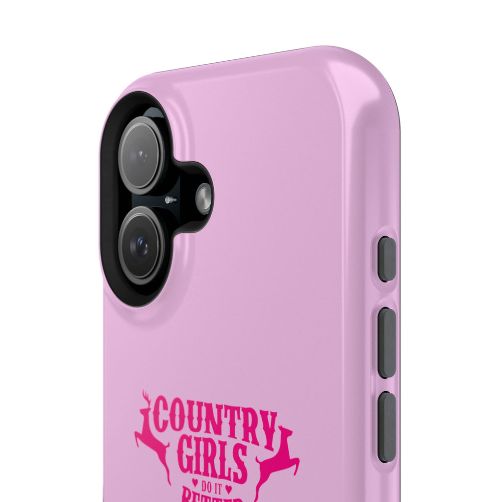 Country Girls Do It Better Pink Impact-Resistant Phone Case