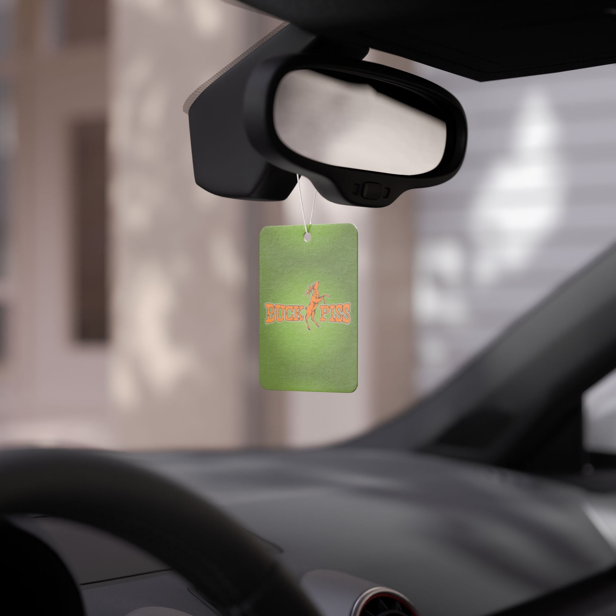 Car Air Freshener — 'Buck' Kiss' Retro Rodeo Logo Scented Hanging Ornament