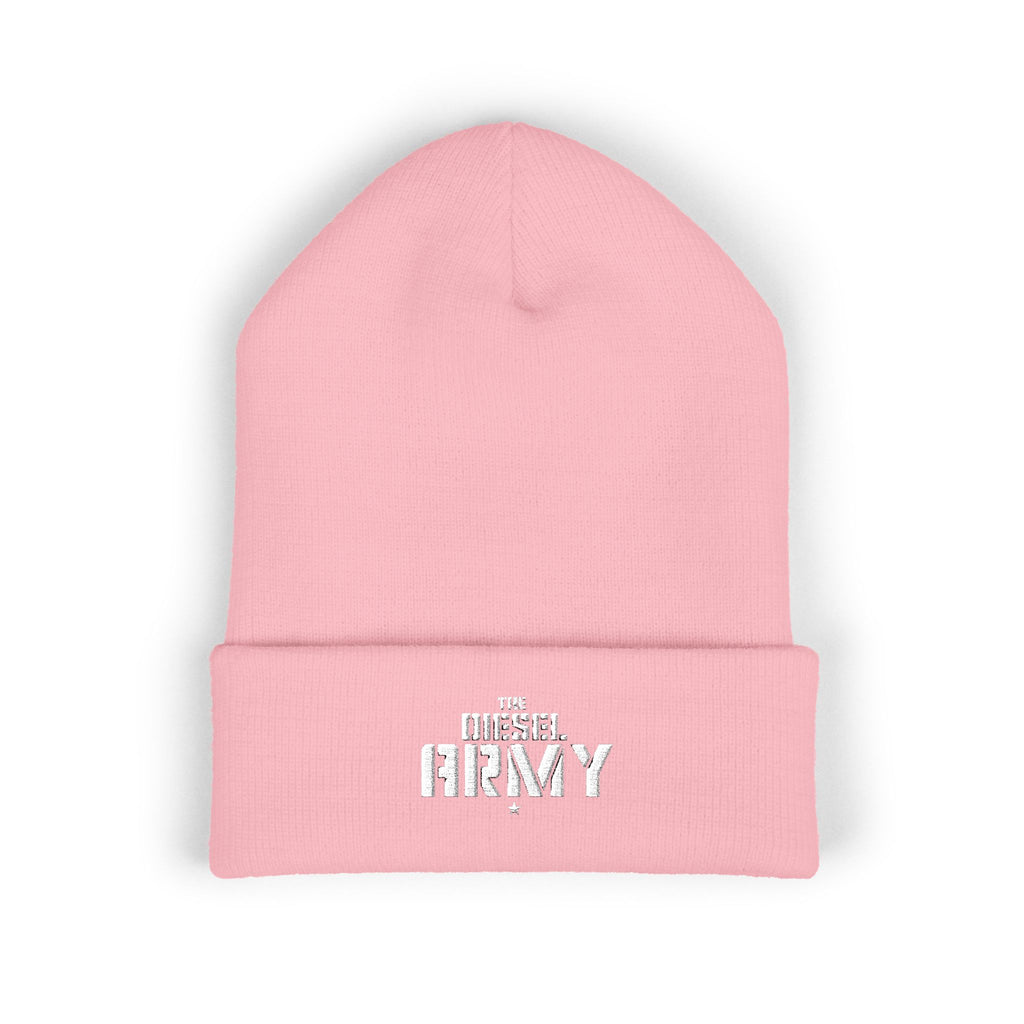 Classic Cuffed Beanie — The Diesel Army Embroidered Knit Hat