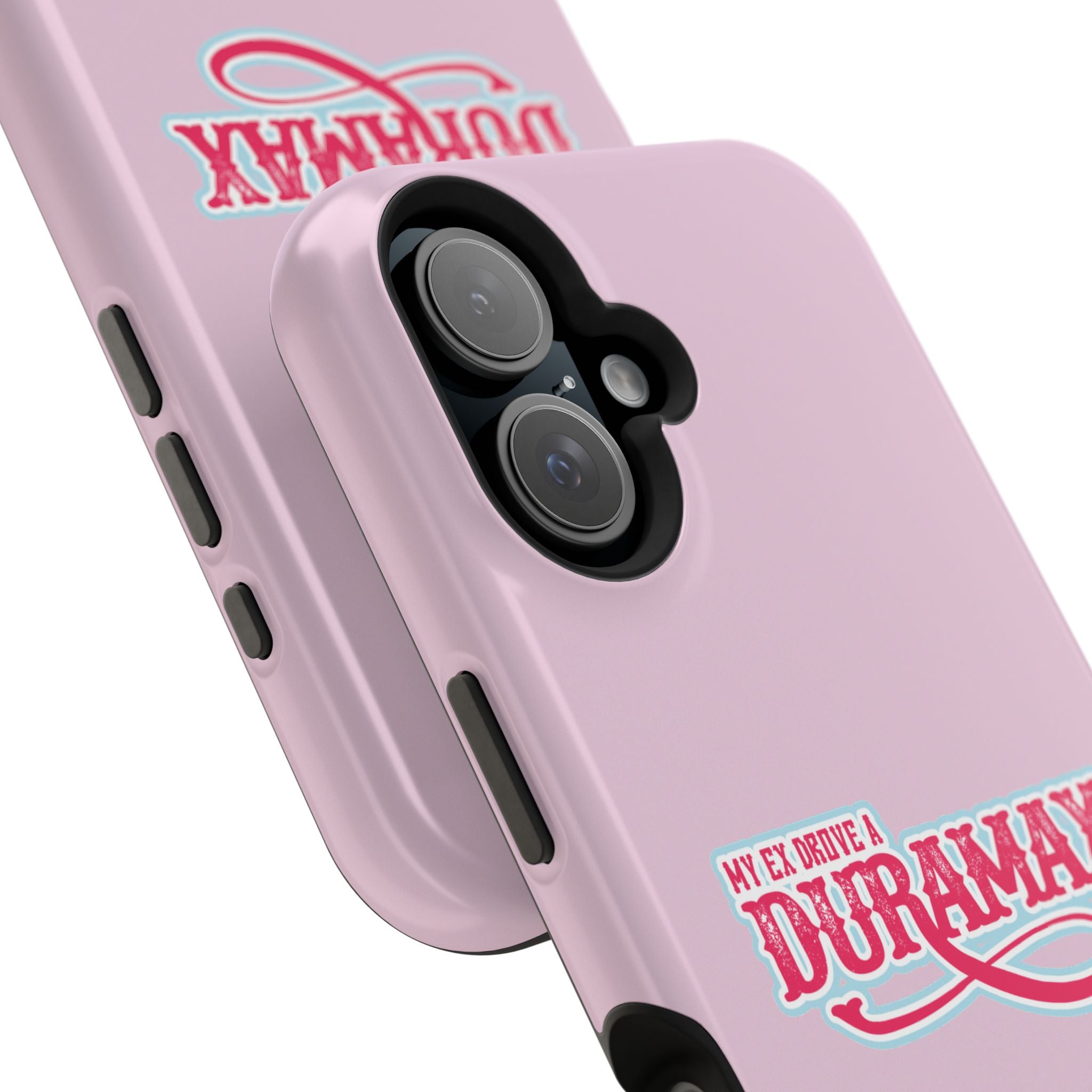 Duramax Phone Case — Impact-Resistant Pink Protective Case with “My Ex Drove a Duramax” Graphic
