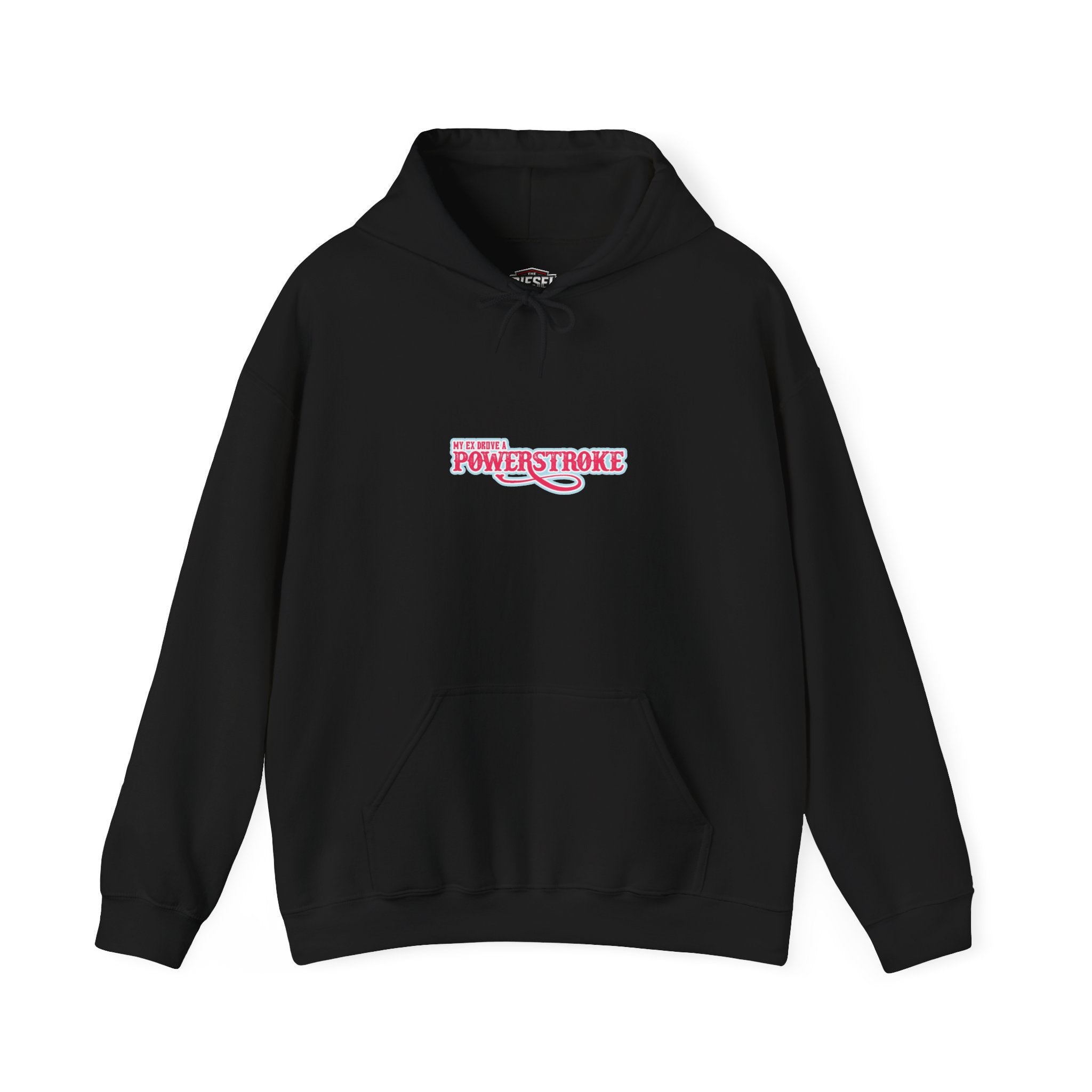 Powerstroke Logo Hoodie - Retro Pink Small Chest Graphic