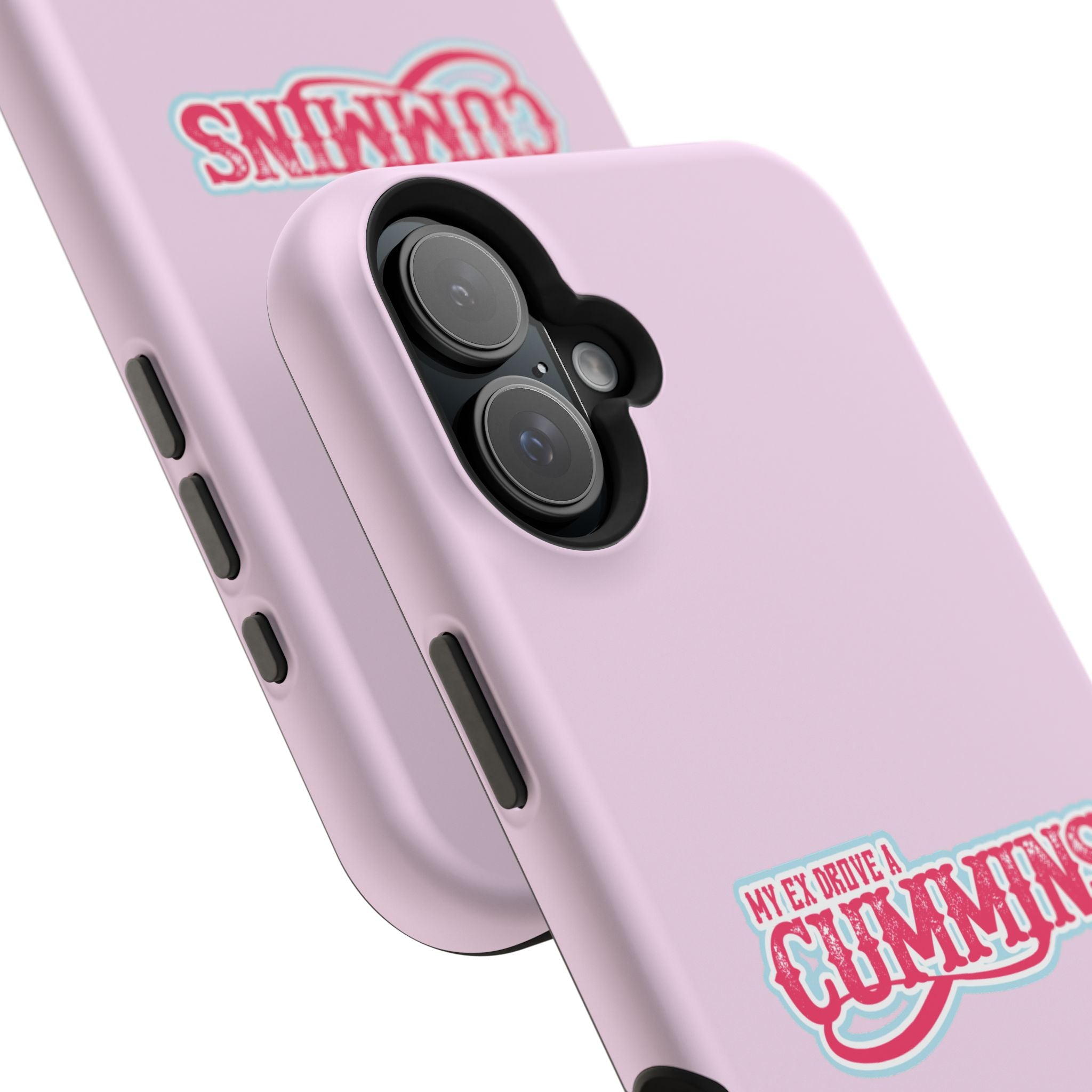 Impact-Resistant Phone Case — "My Ex Drove a Cummins" Pink Protective Cover